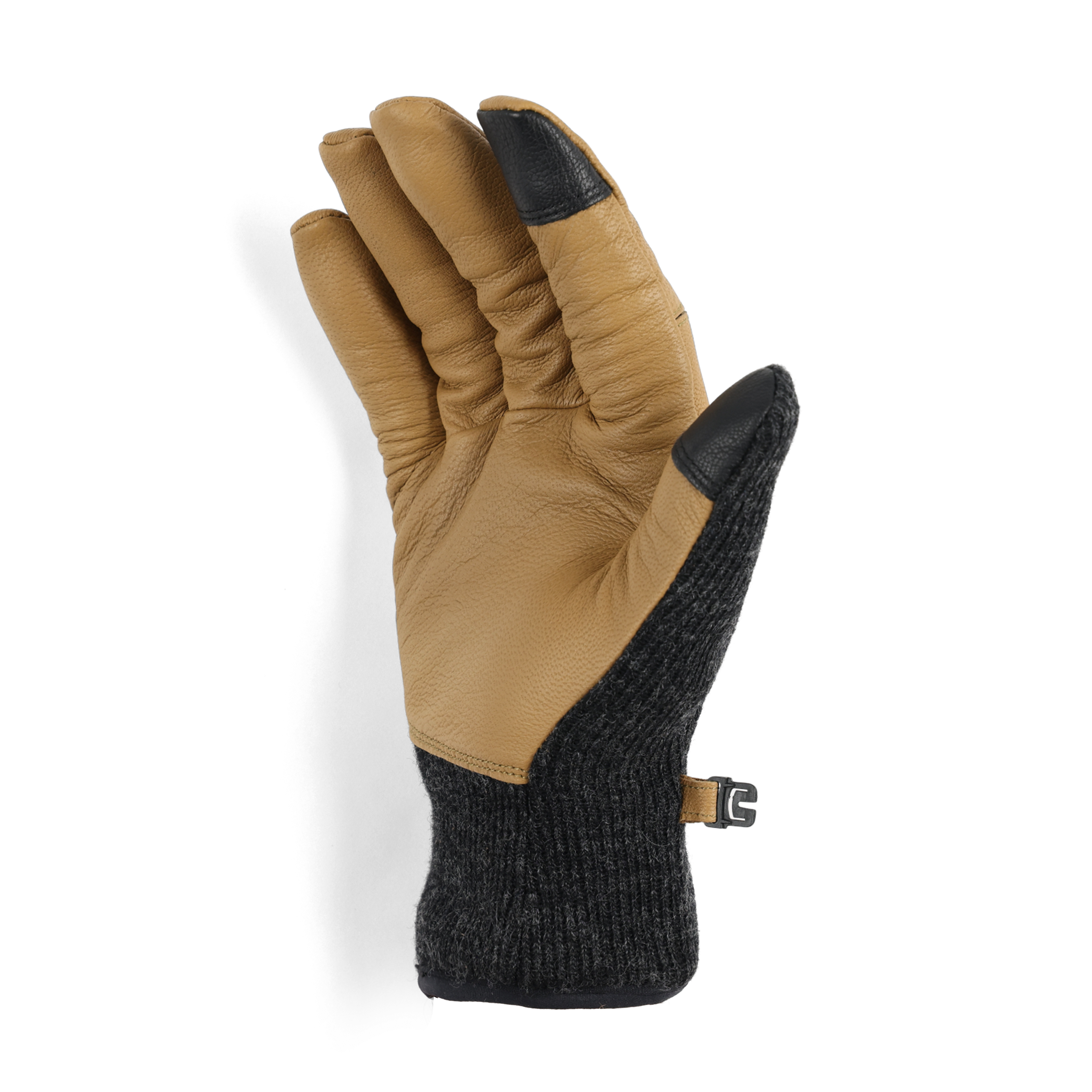 Men's Leather Driving Gloves with Touchscreen & Fleece Lining