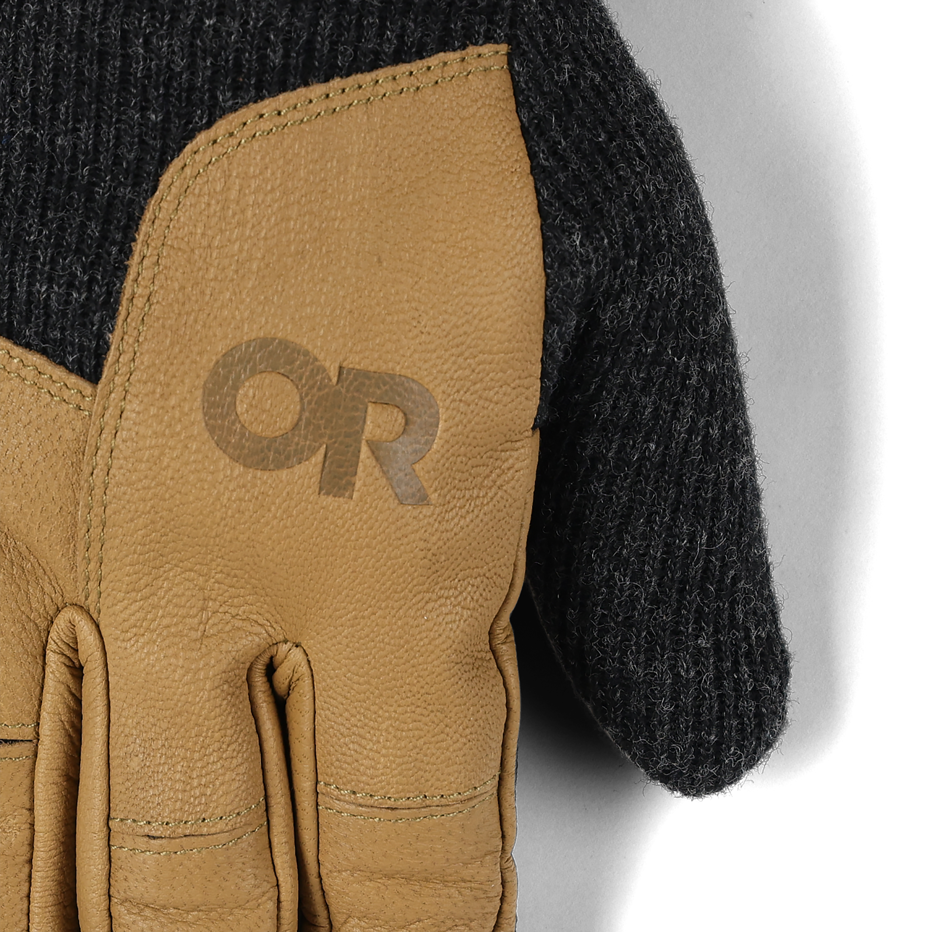 Men's Leather Driving Gloves with Touchscreen & Fleece Lining