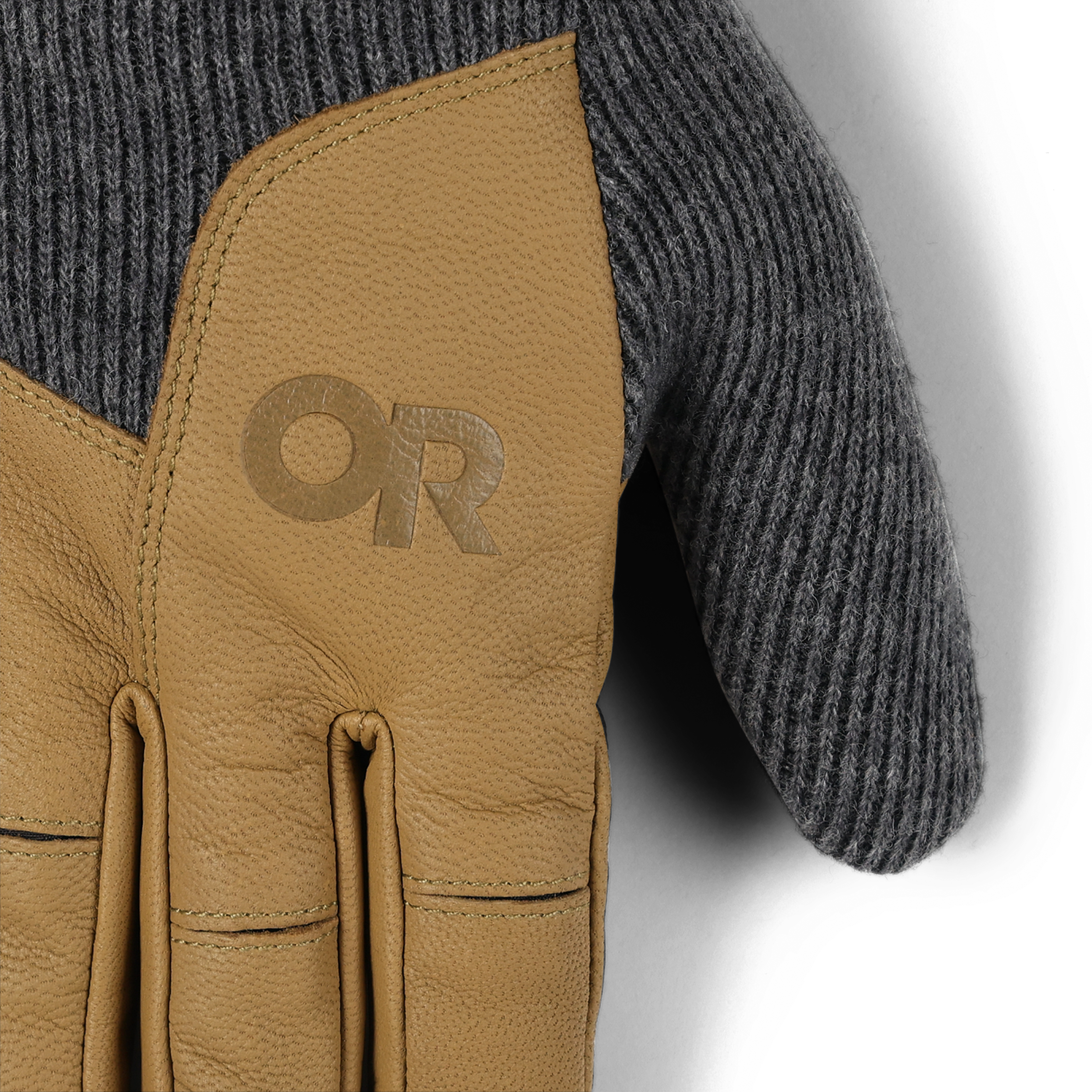 Men's Leather Driving Gloves with Touchscreen & Fleece Lining