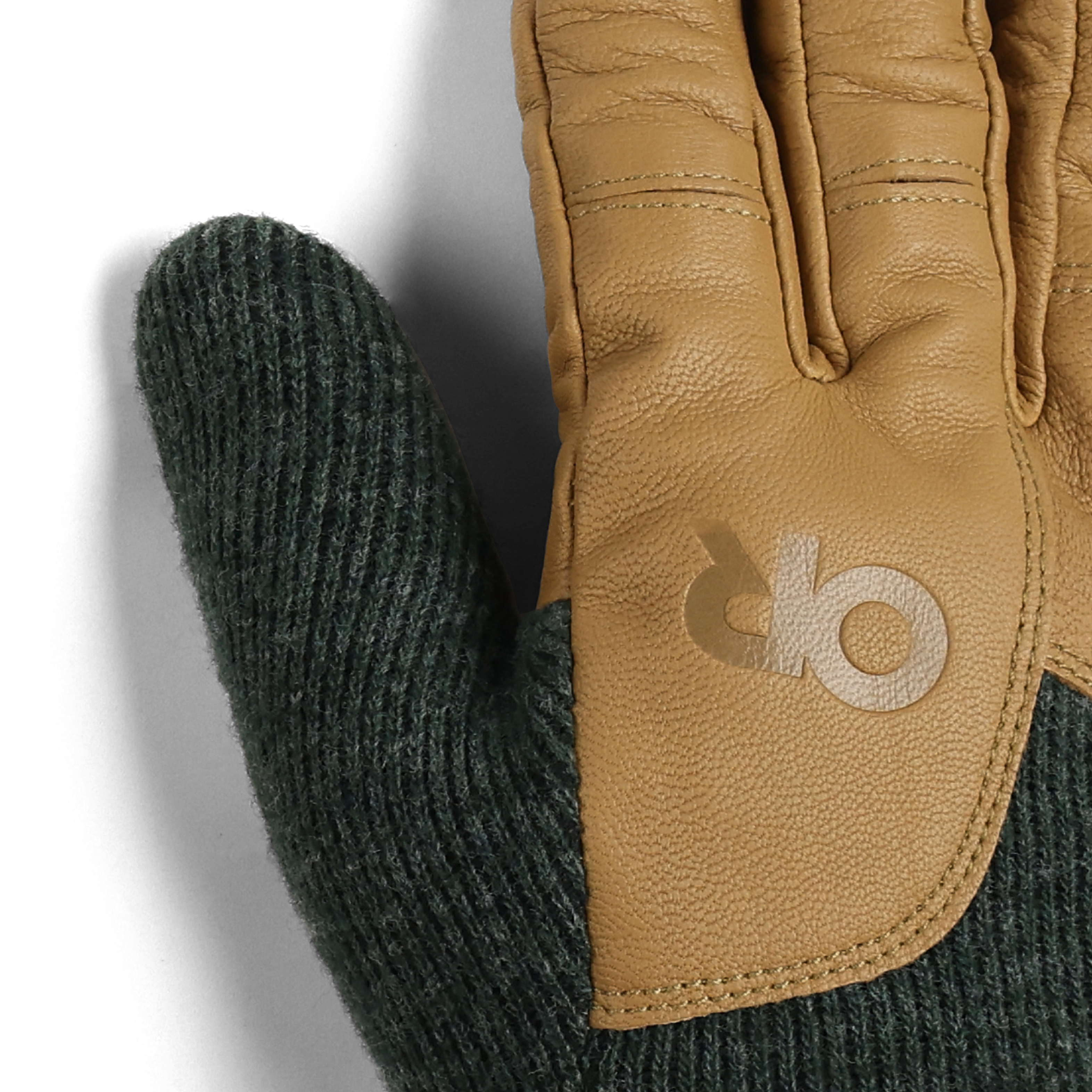 Men's Leather Driving Gloves with Touchscreen & Fleece Lining