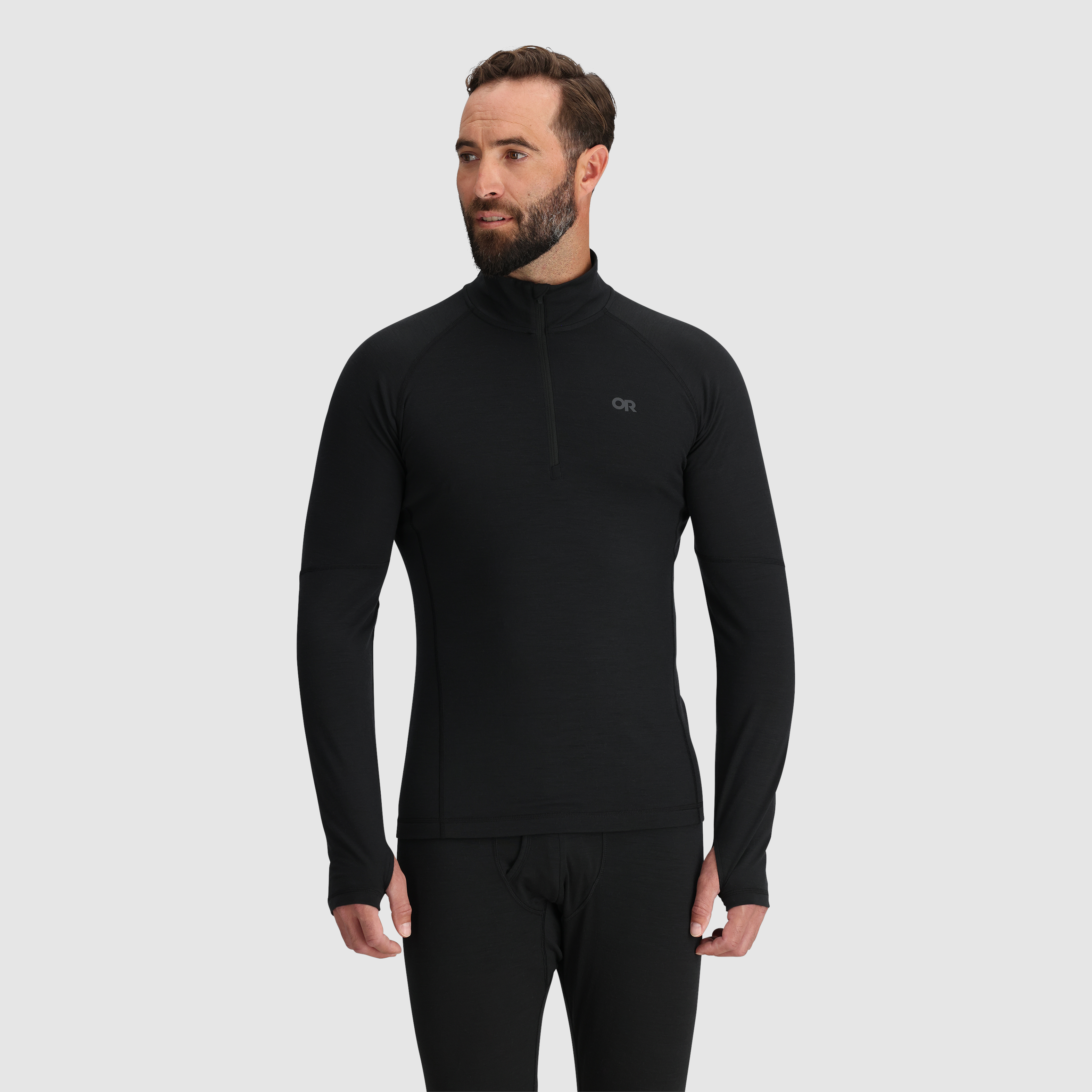 Men's Merino Wool Quarter Zip Base Layer | Alpine Onset 150