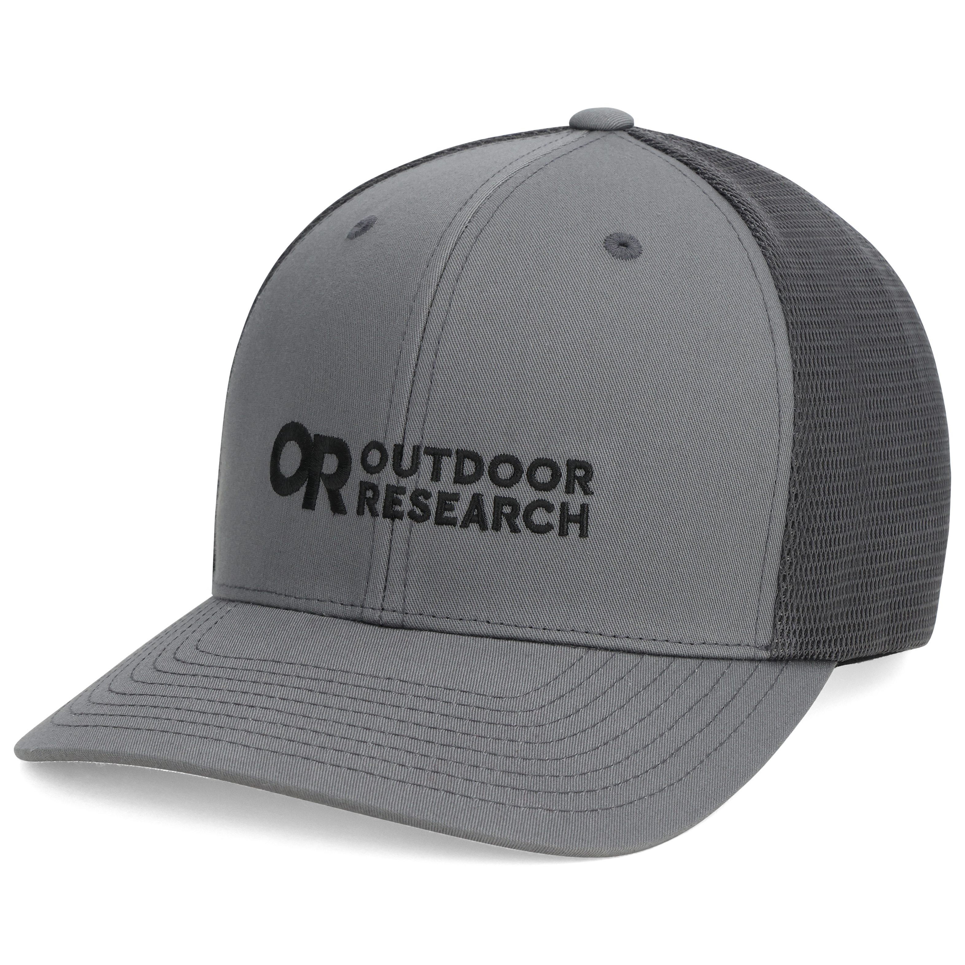 OR Logo Trucker Hat - Breathable Poly/Cotton Snapback for Outdoor Adventures