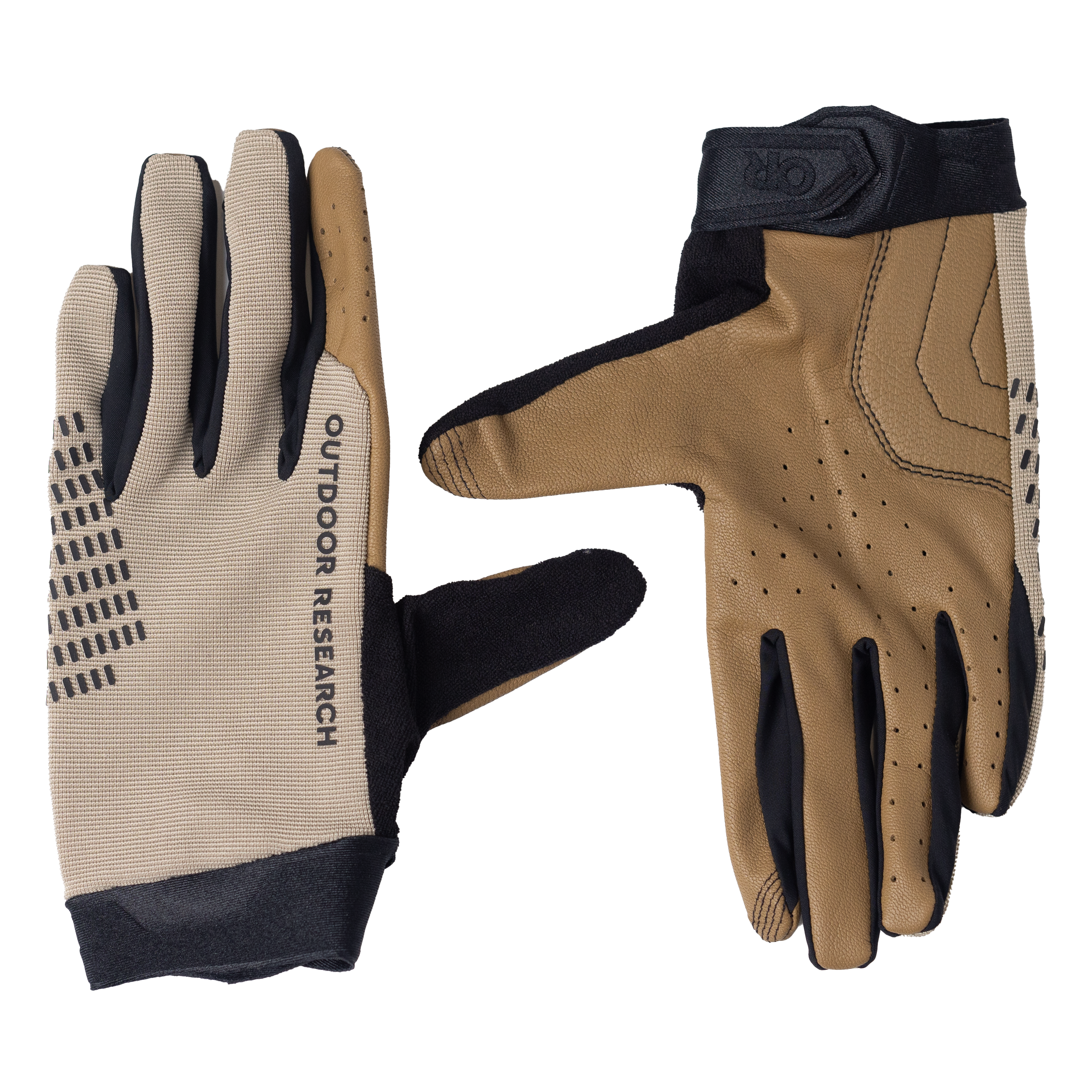 Freewheel Mountain Bike Gloves - Leather Palm, Touchscreen Compatible