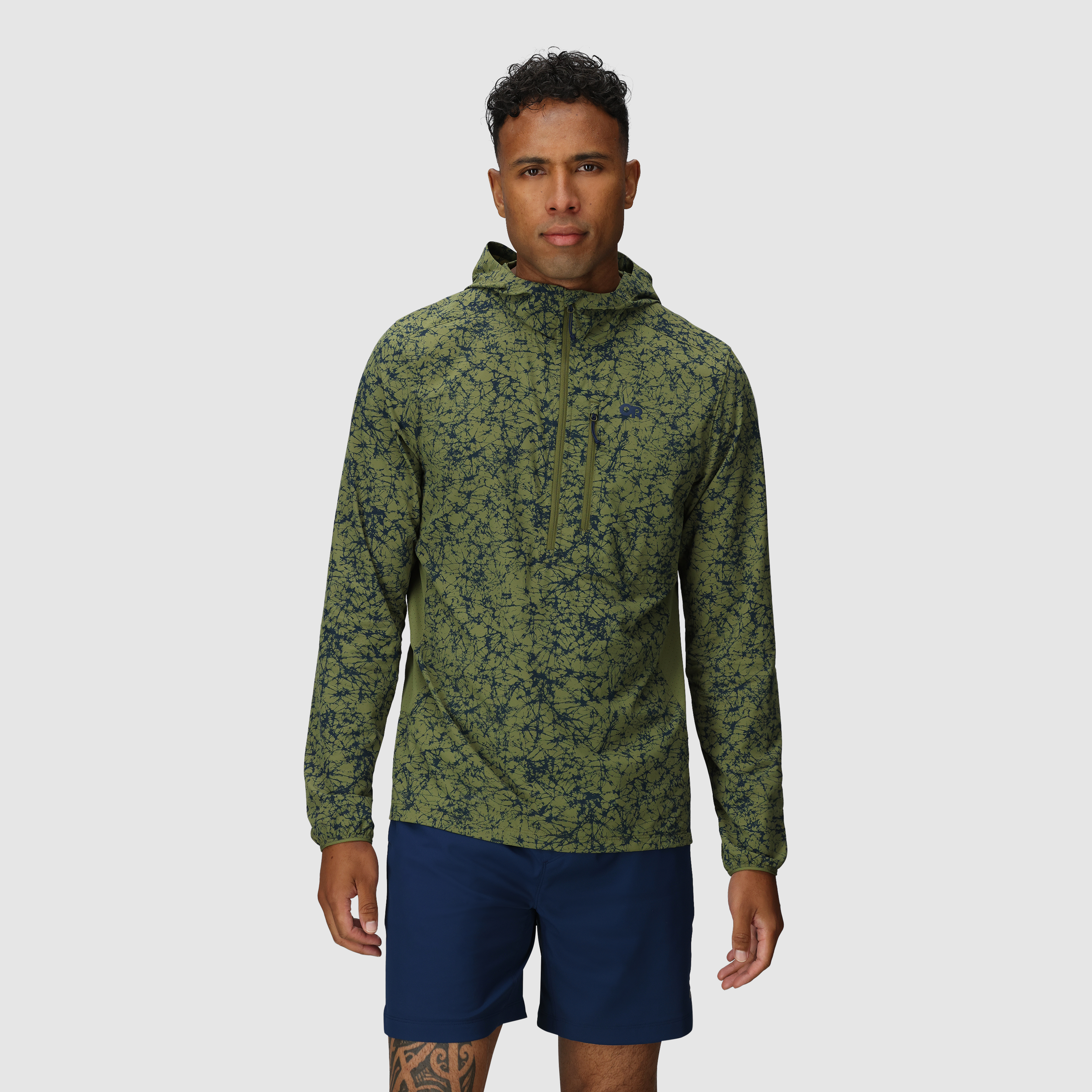 Men's Astroman Air Sun Hoodie - UPF Climbing Shirt with Breathable Mesh