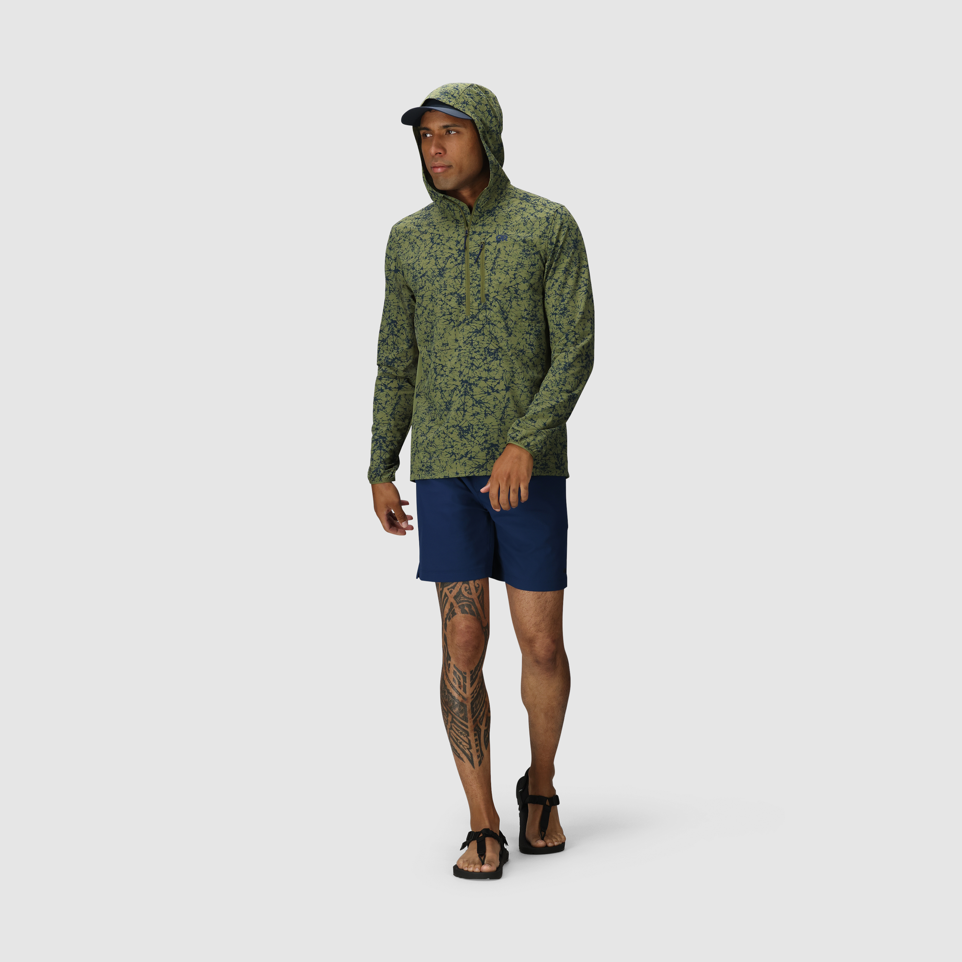 Men's Astroman Air Sun Hoodie - UPF Climbing Shirt with Breathable Mesh
