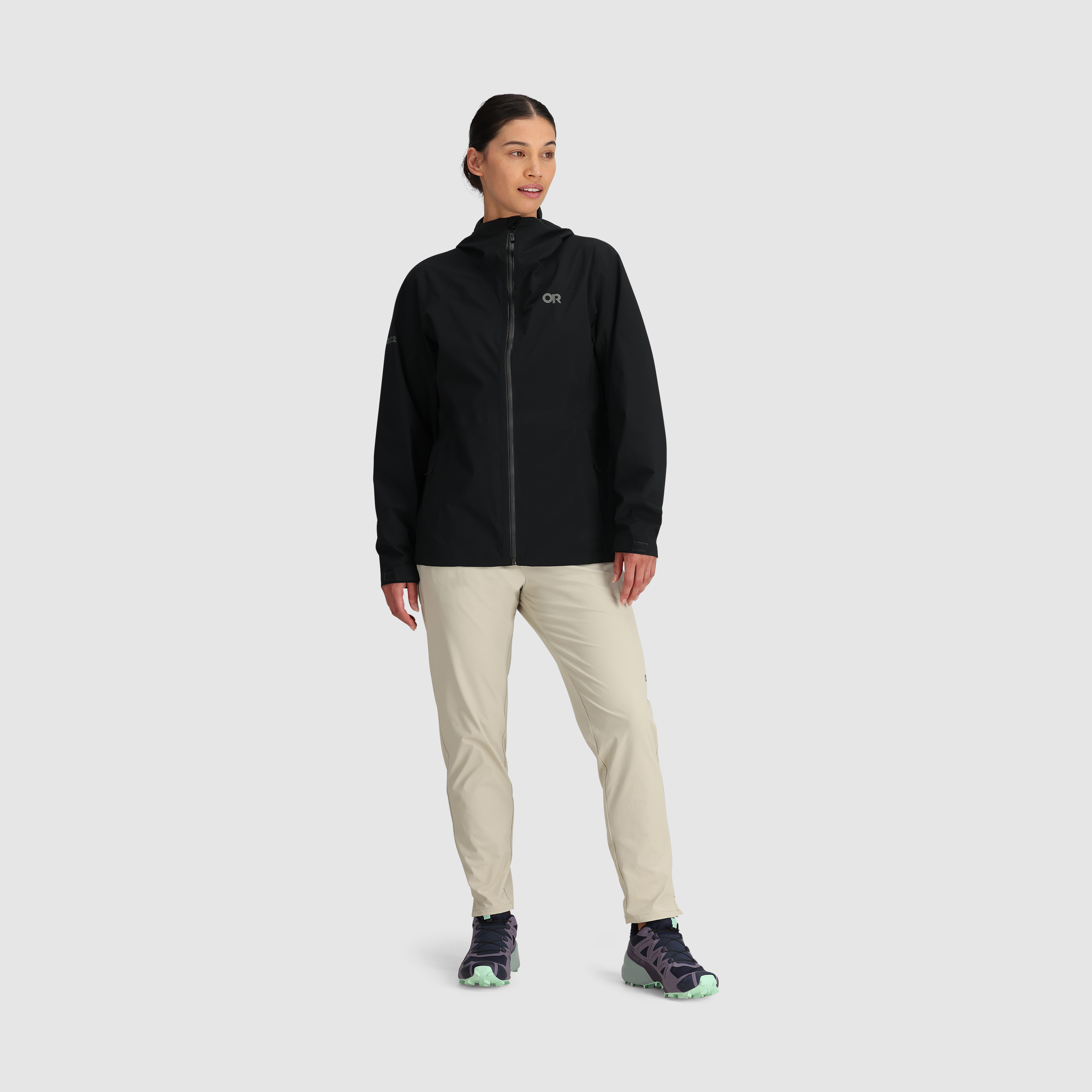 Women's Stratoburst Stretch Waterproof Rain Jacket for Hiking
