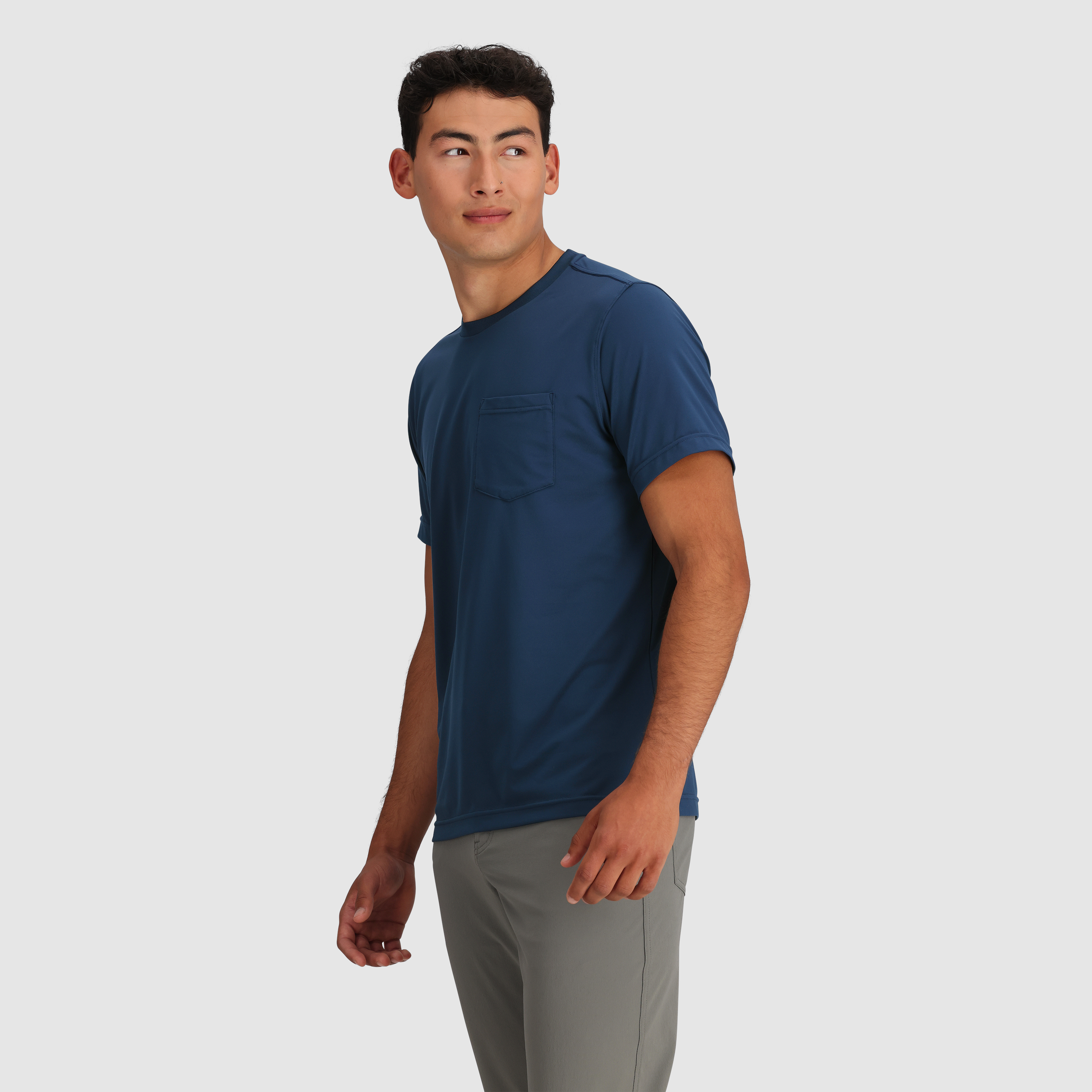 Men's Recycled Polyester Pocket T-Shirt for Hiking & Training