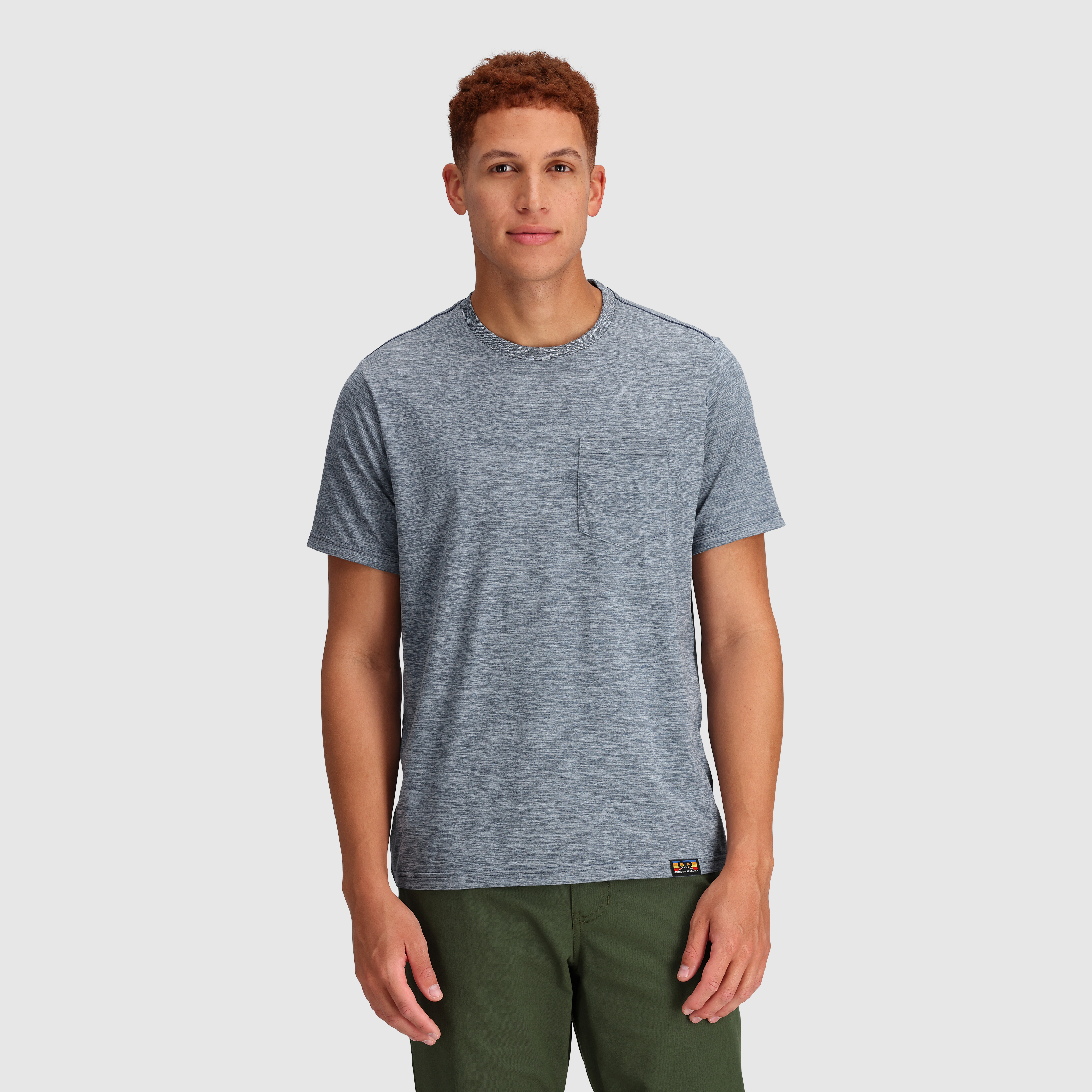 Men's Recycled Polyester Pocket T-Shirt for Hiking & Training
