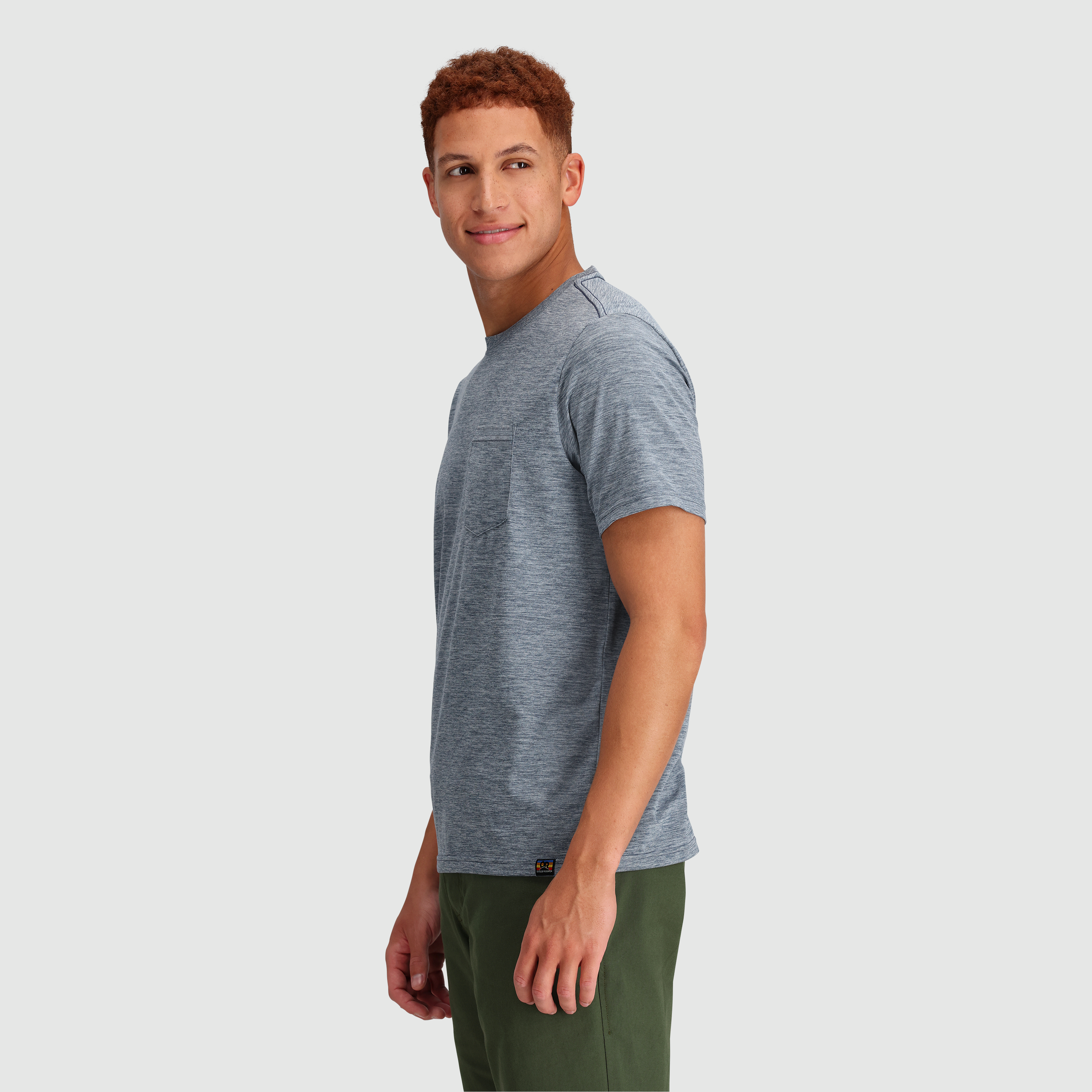 Men's Recycled Polyester Pocket T-Shirt for Hiking & Training