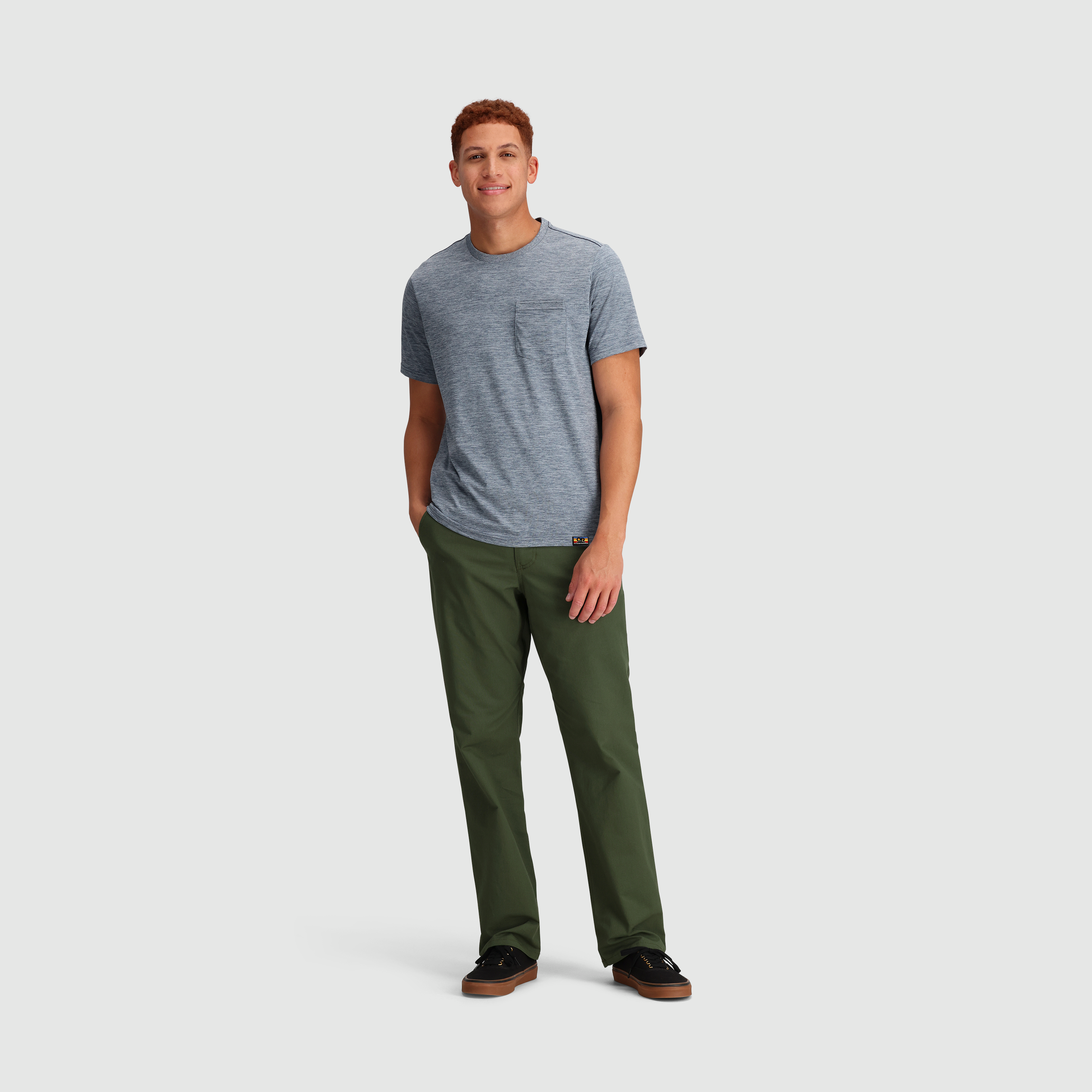 Men's Recycled Polyester Pocket T-Shirt for Hiking & Training