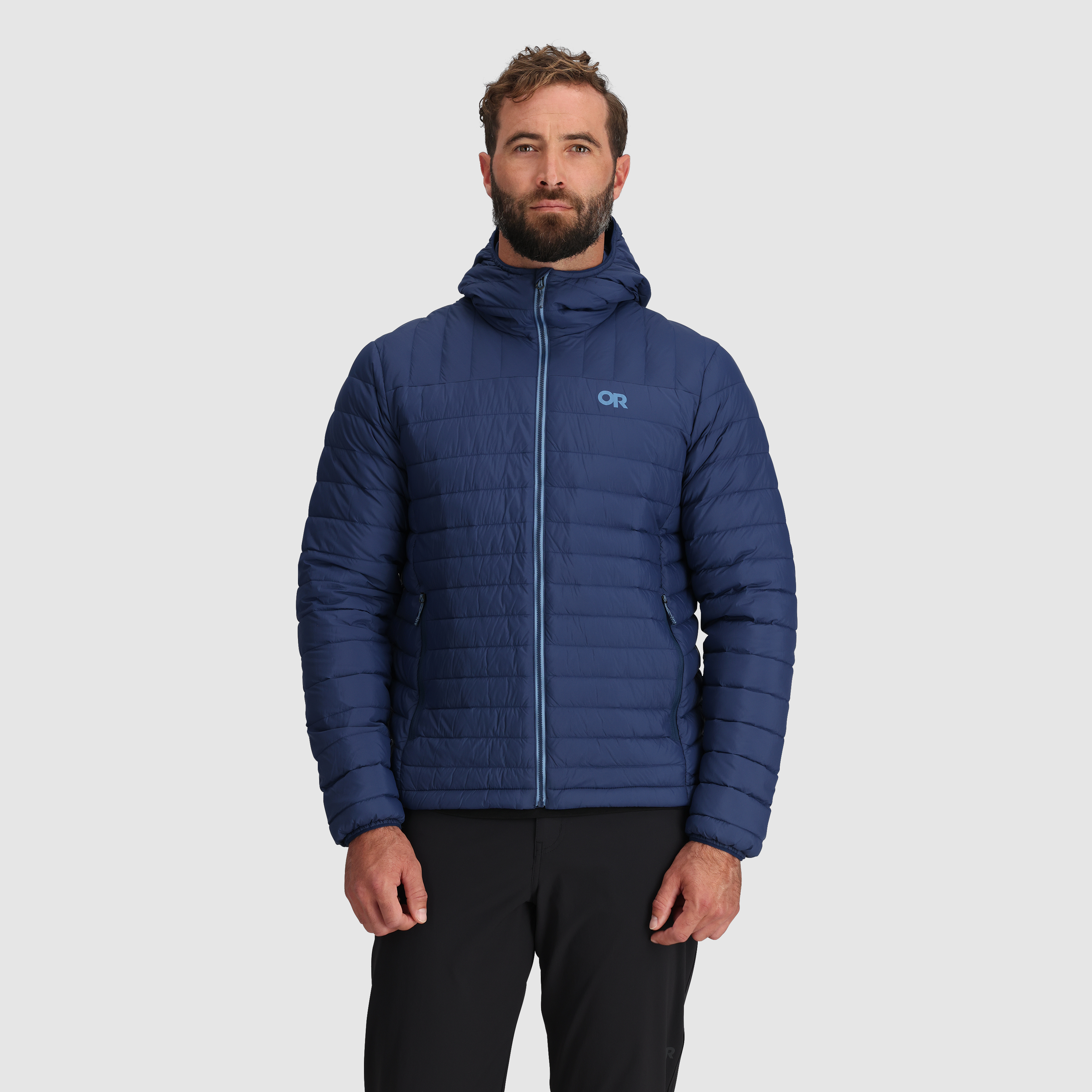 Men's 800 Fill Power Down Hoodie - Recycled Nylon, Windproof & Packable