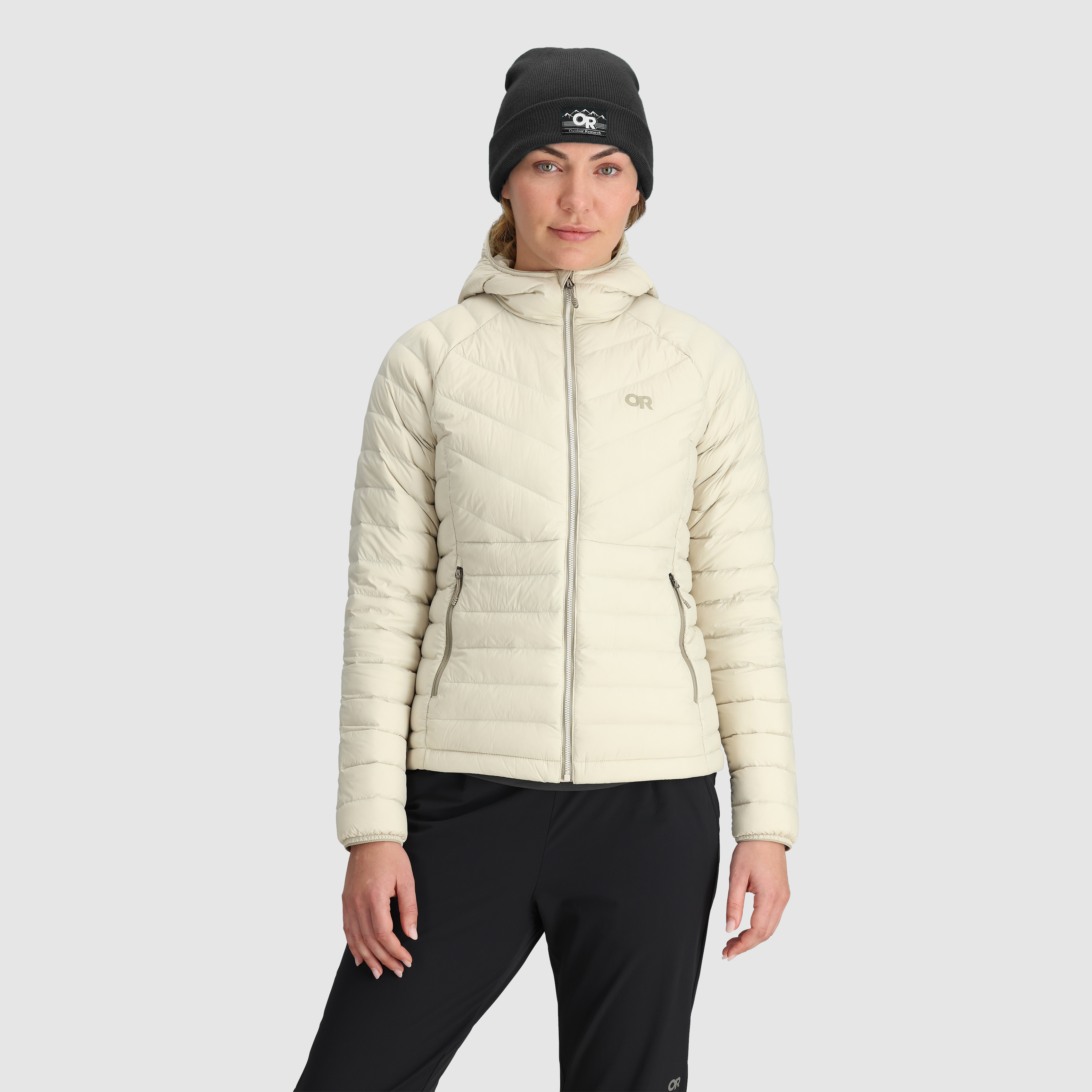 Women's Recycled Nylon Down Hoodie with 800+ Fill Power