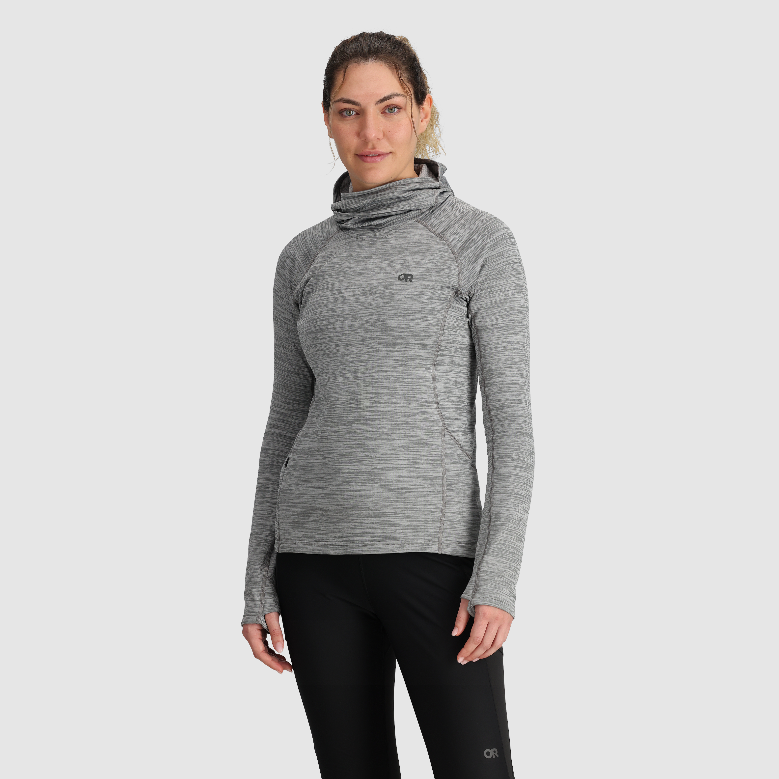 Women's Vigor Grid Fleece Hoodie - Thermo-Regulating & UPF 30