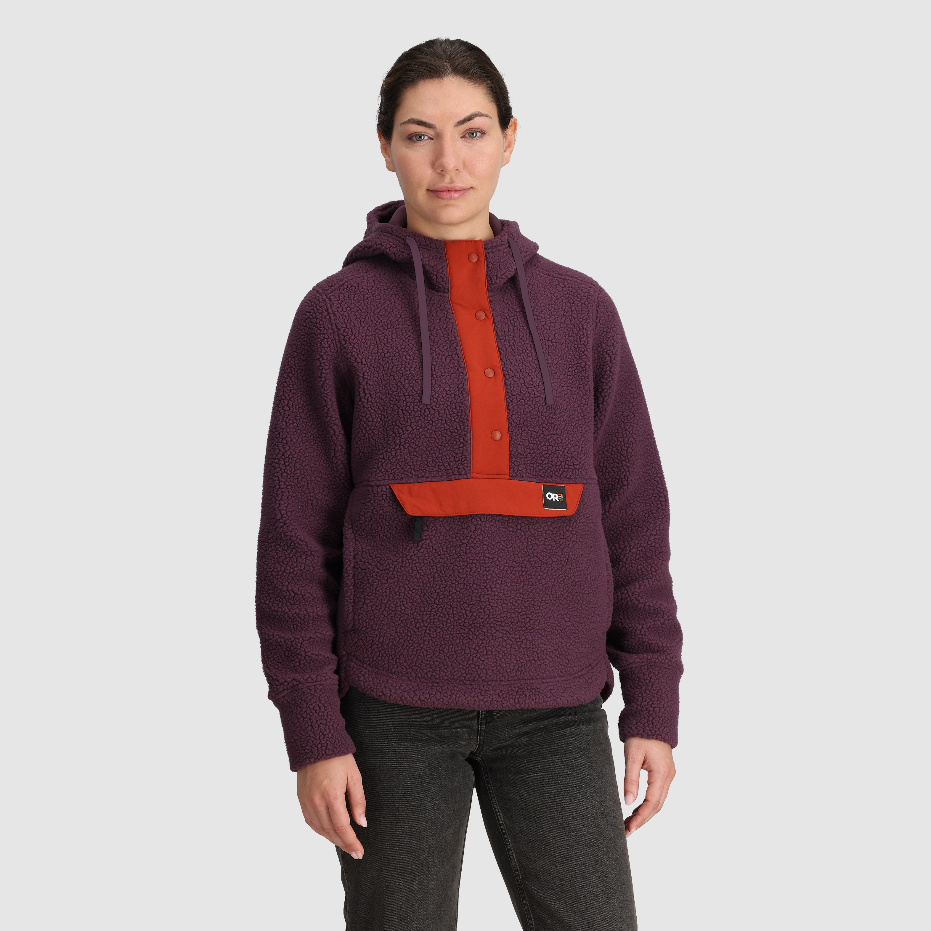 Women's Grayland Fleece Hoodie - Sherpa Lined Pullover for Outdoor Activities