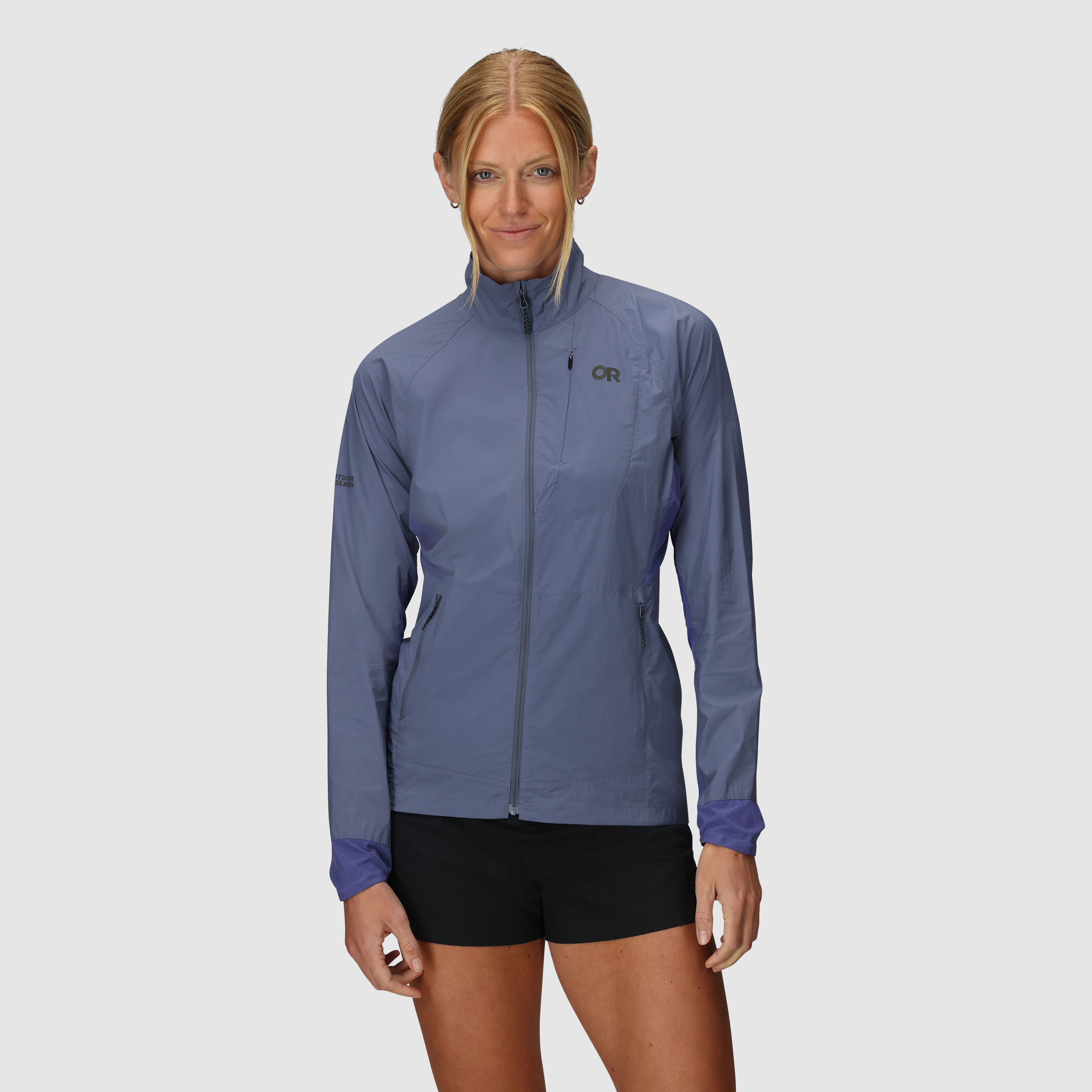 Women's Deviator Windproof Running Jacket with Breathable Back