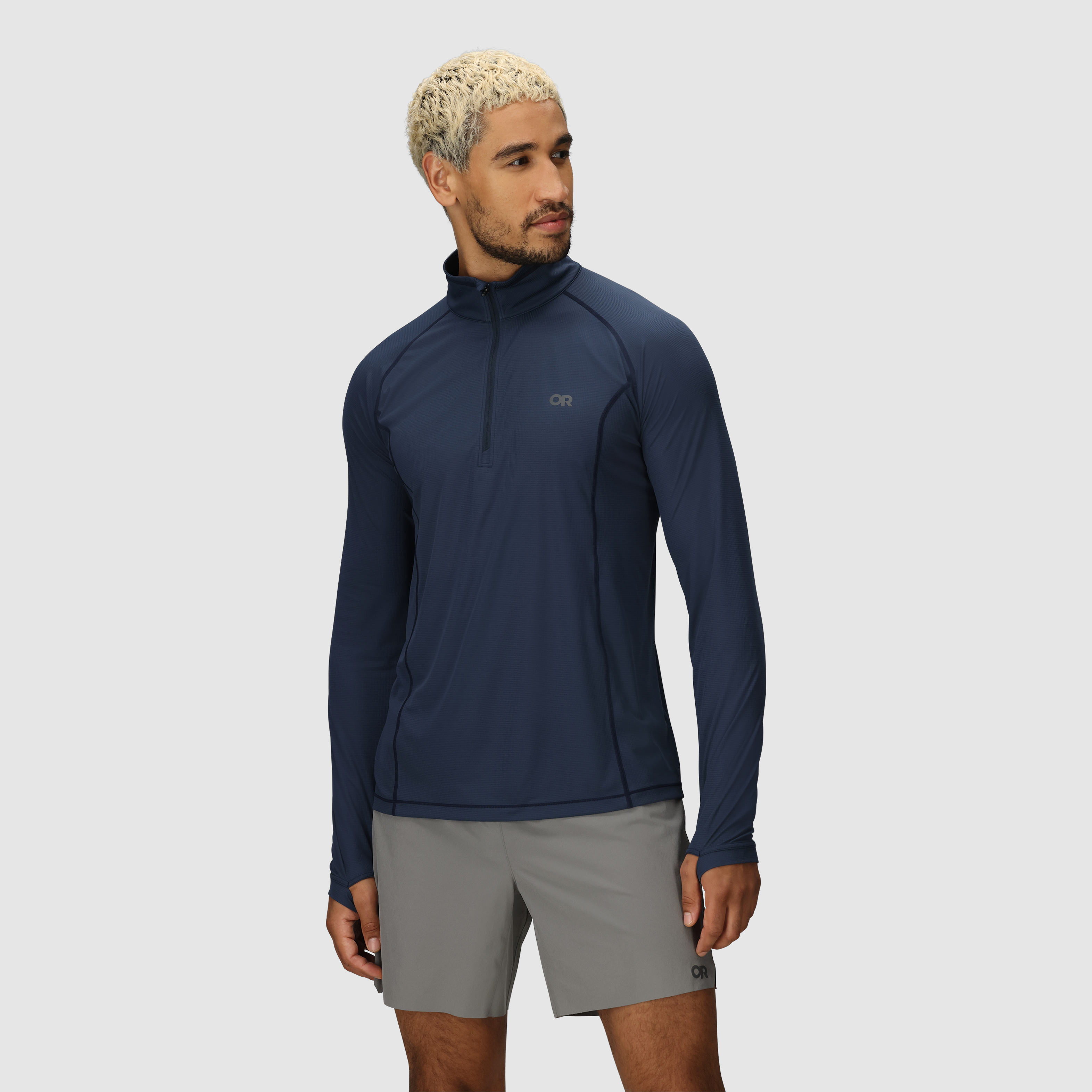 Men's Echo Quarter Zip Hoodie - Lightweight UPF 15 & ActiveFresh™