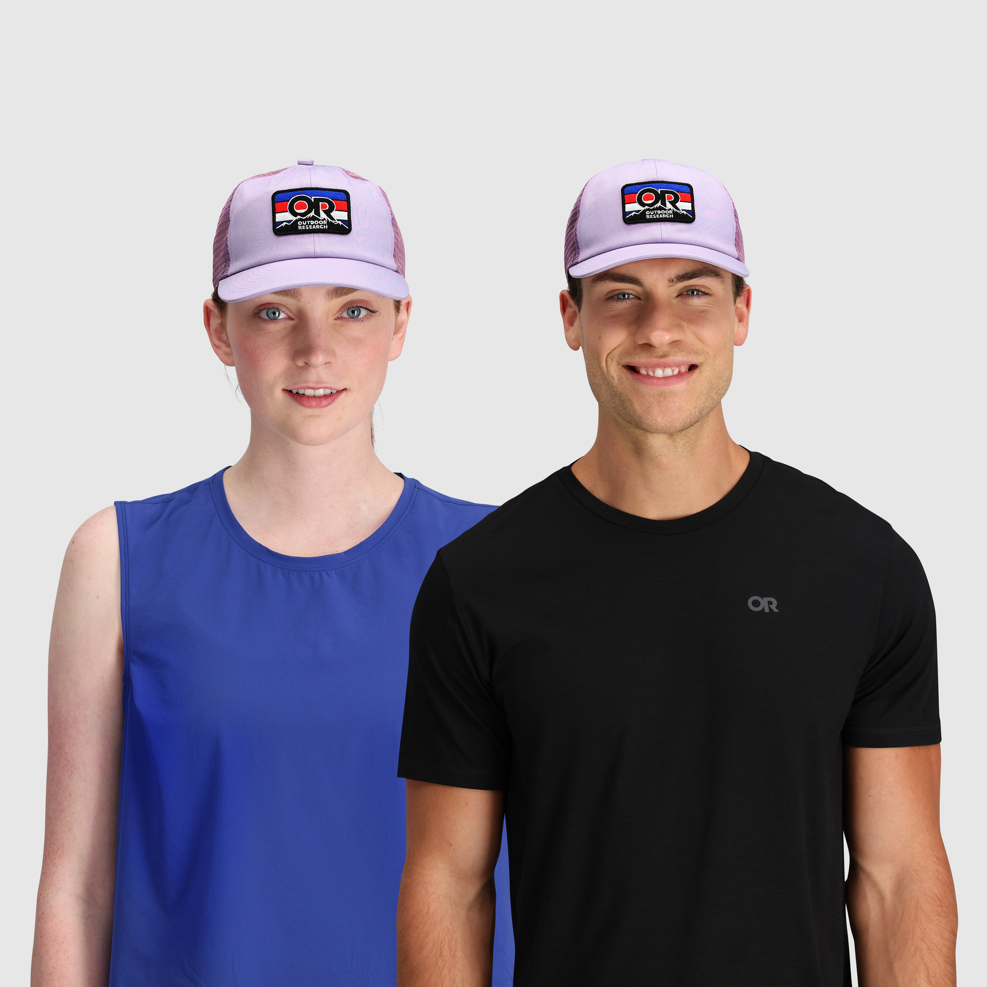 OR Advocate Stripe Patch Cap - Mesh Snapback for Outdoor Adventures