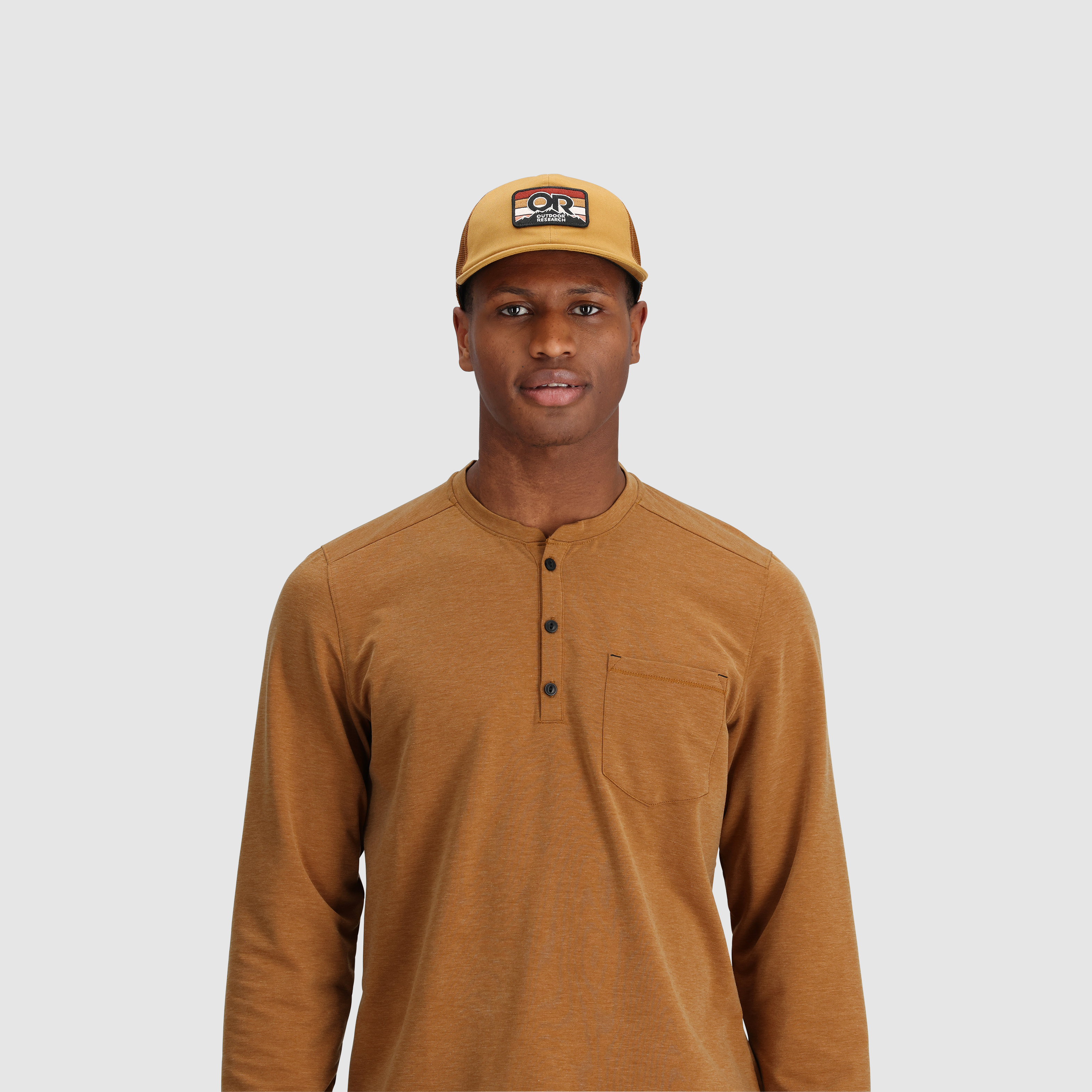 OR Advocate Stripe Patch Cap - Mesh Snapback for Outdoor Adventures