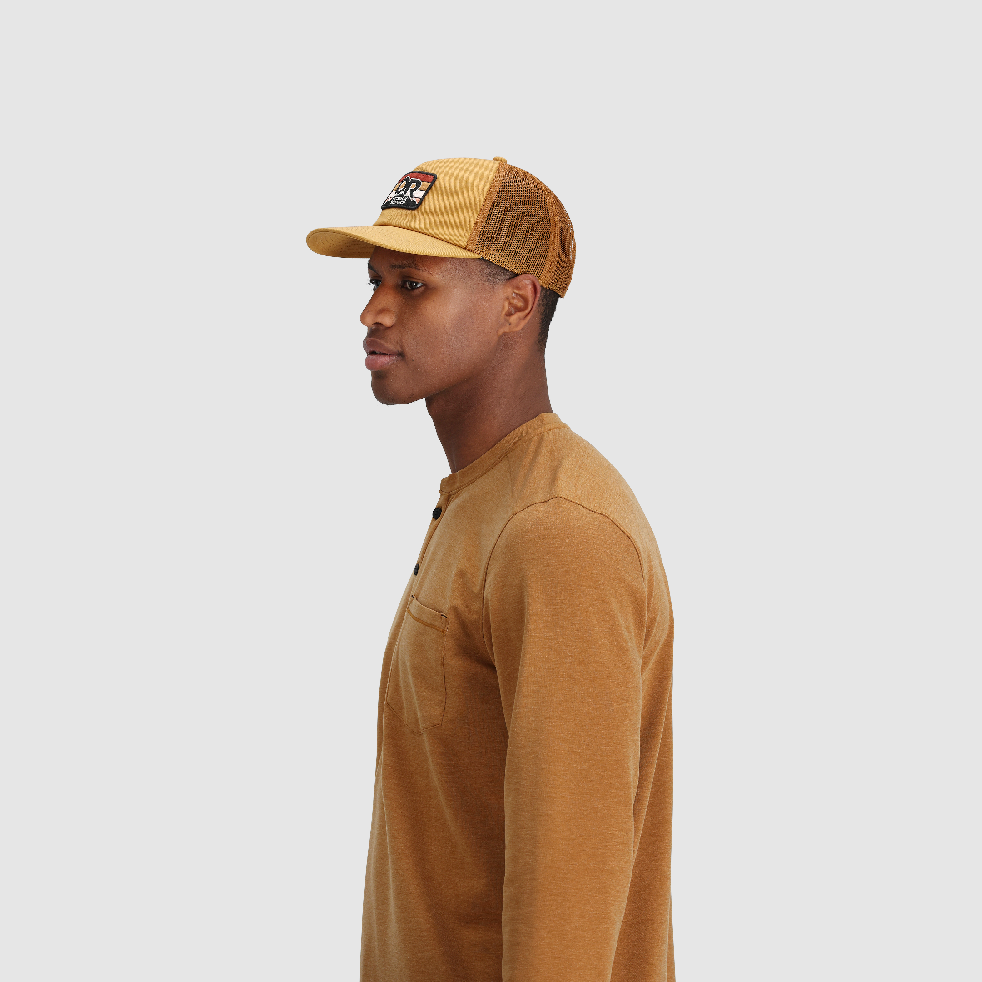 OR Advocate Stripe Patch Cap - Mesh Snapback for Outdoor Adventures