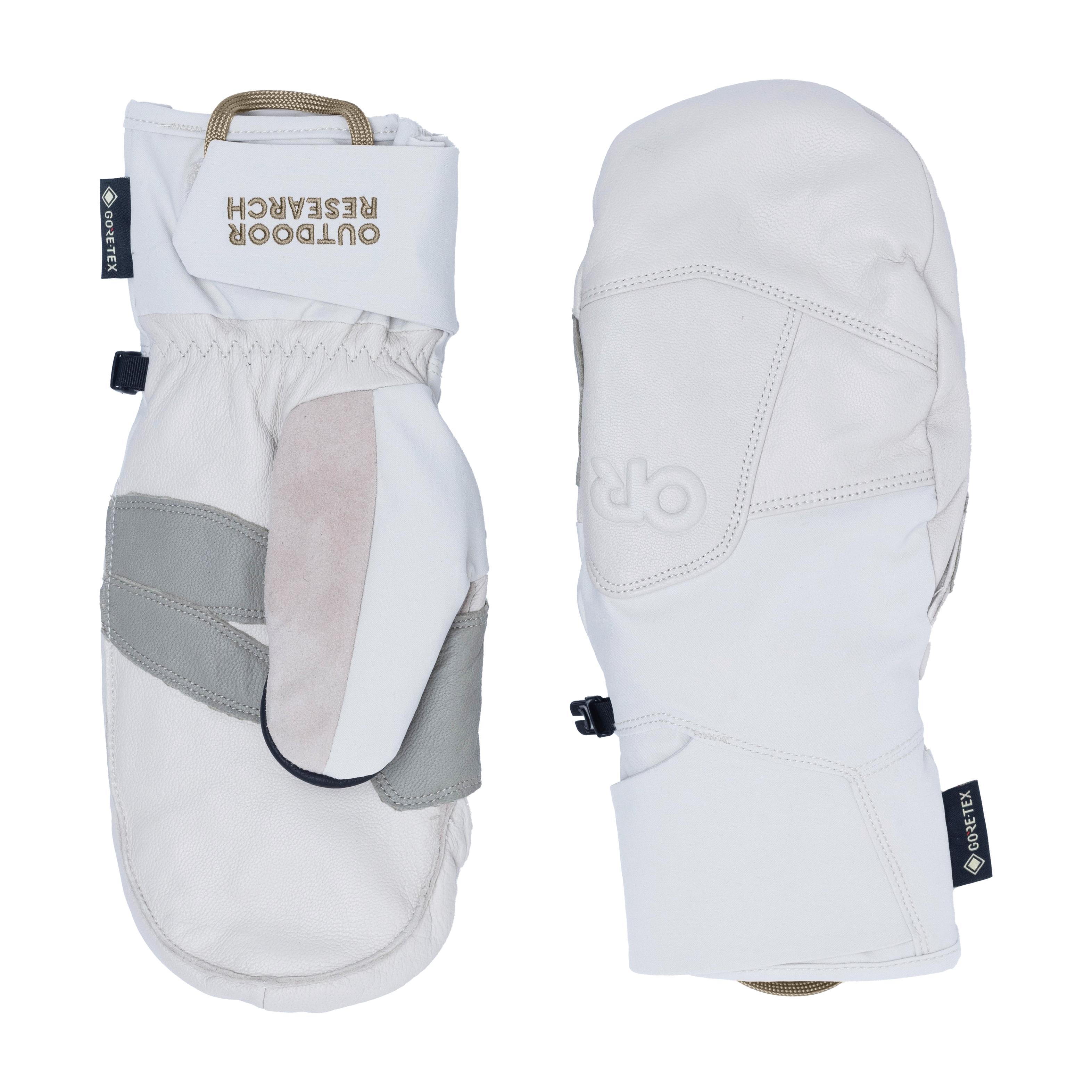 GORE-TEX Ski Mittens - Waterproof Leather Gloves for Snow Sports