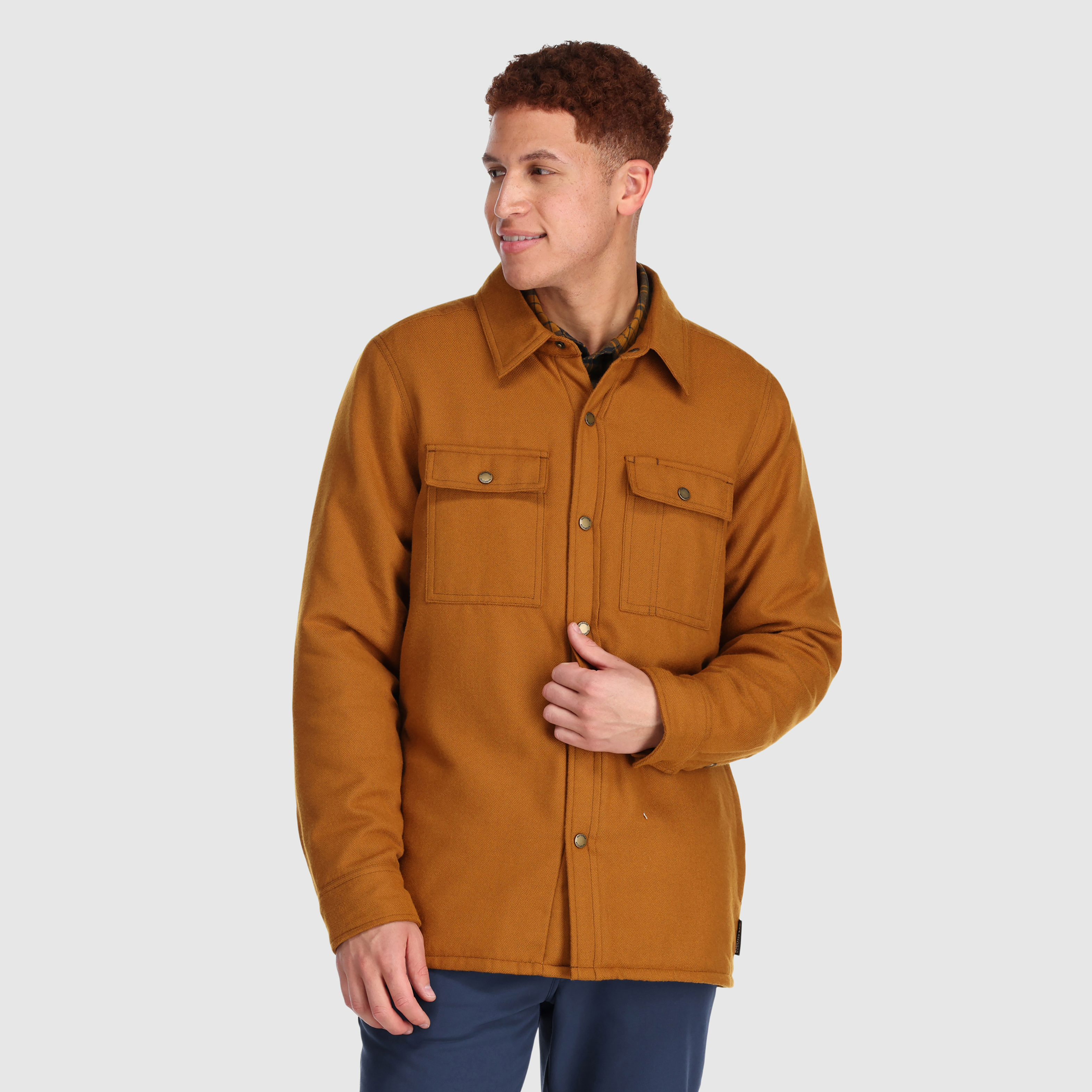 Men's Feedback Sherpa-Lined Flannel Shirt Jacket