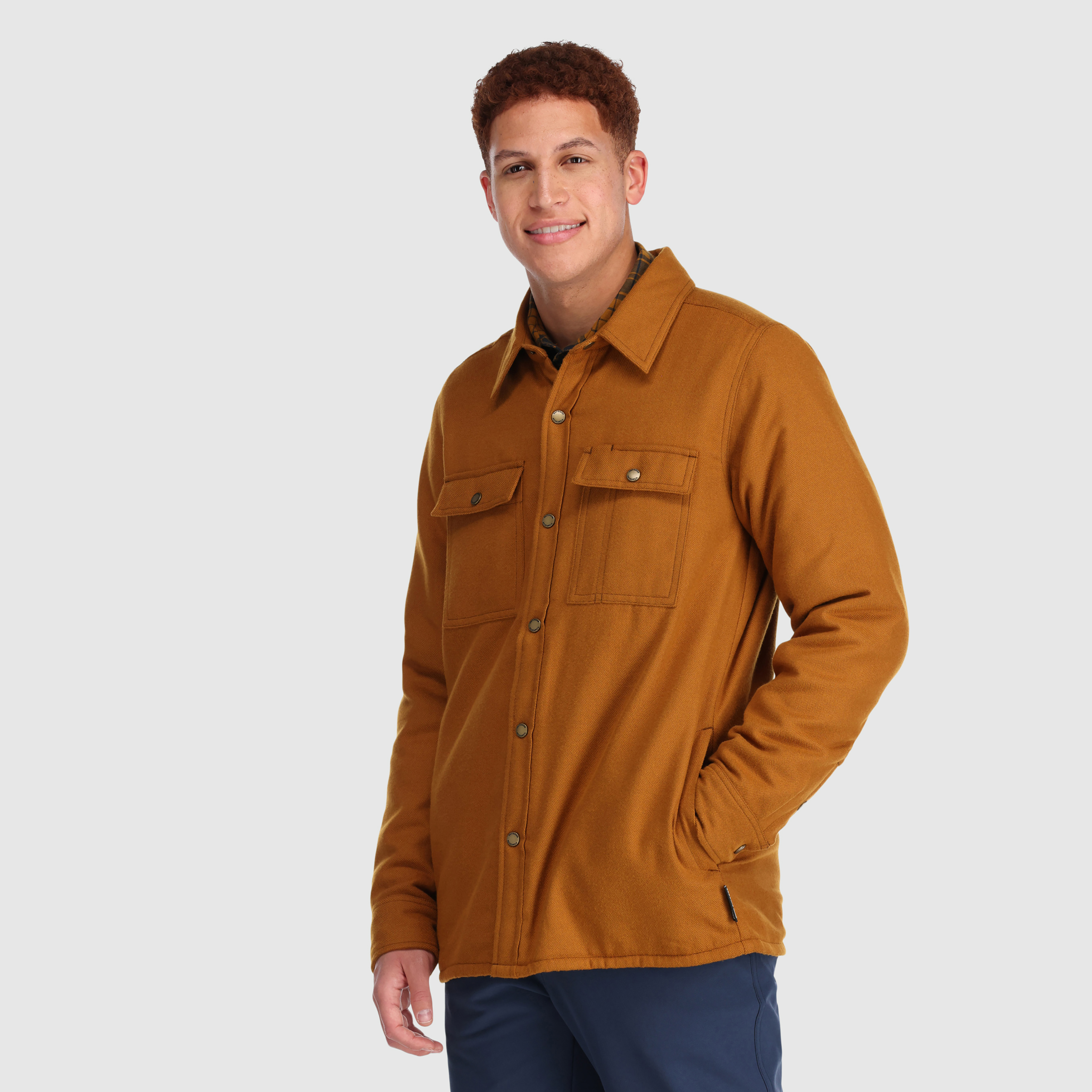 Men's Feedback Sherpa-Lined Flannel Shirt Jacket