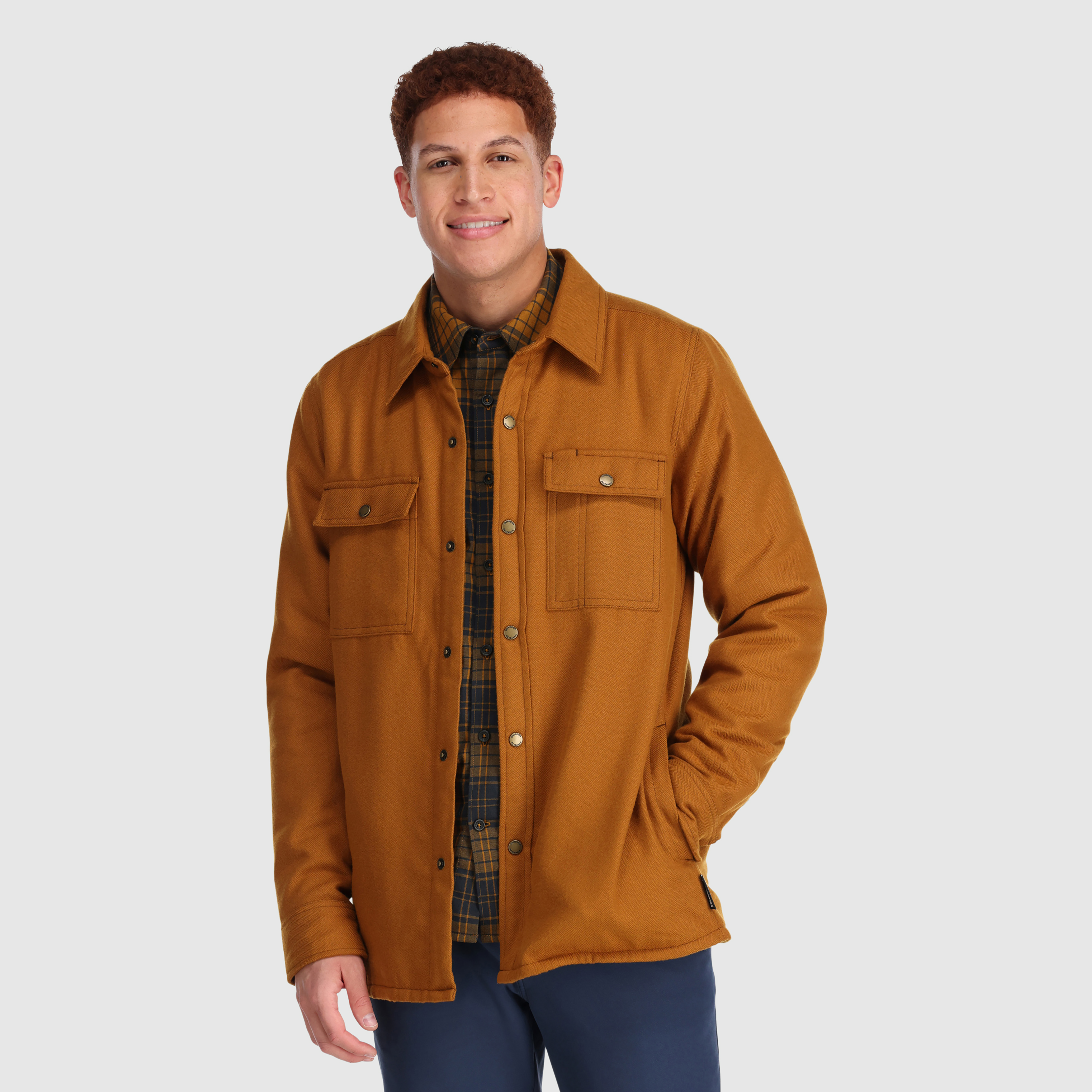 Men's Feedback Sherpa-Lined Flannel Shirt Jacket