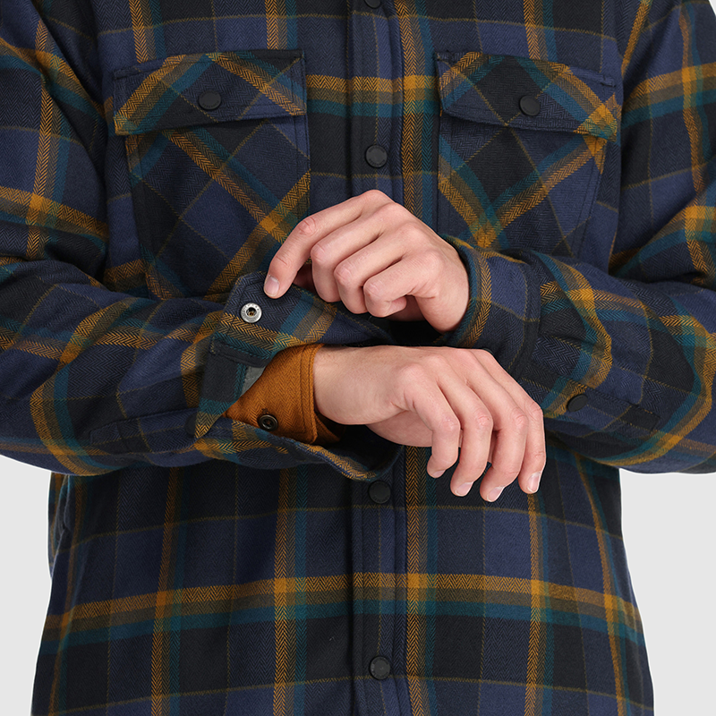 Men's Feedback Sherpa-Lined Flannel Shirt Jacket