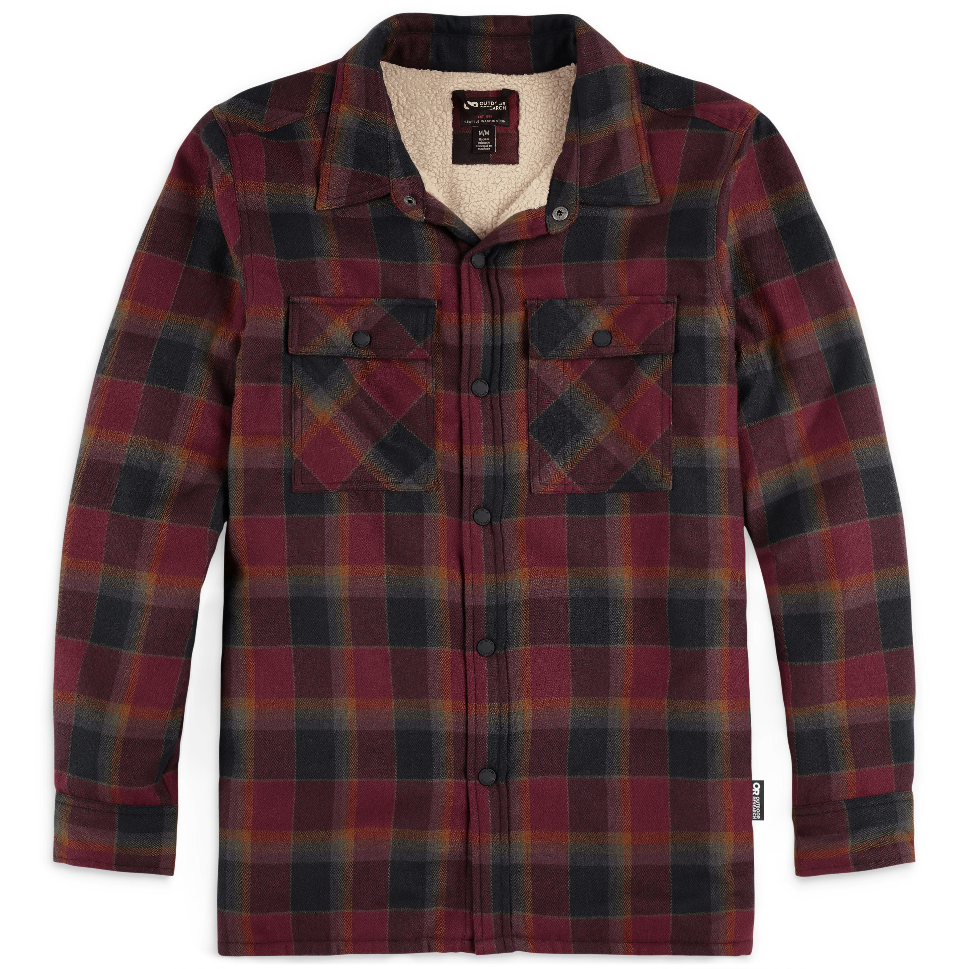 Men's Feedback Sherpa-Lined Flannel Shirt Jacket