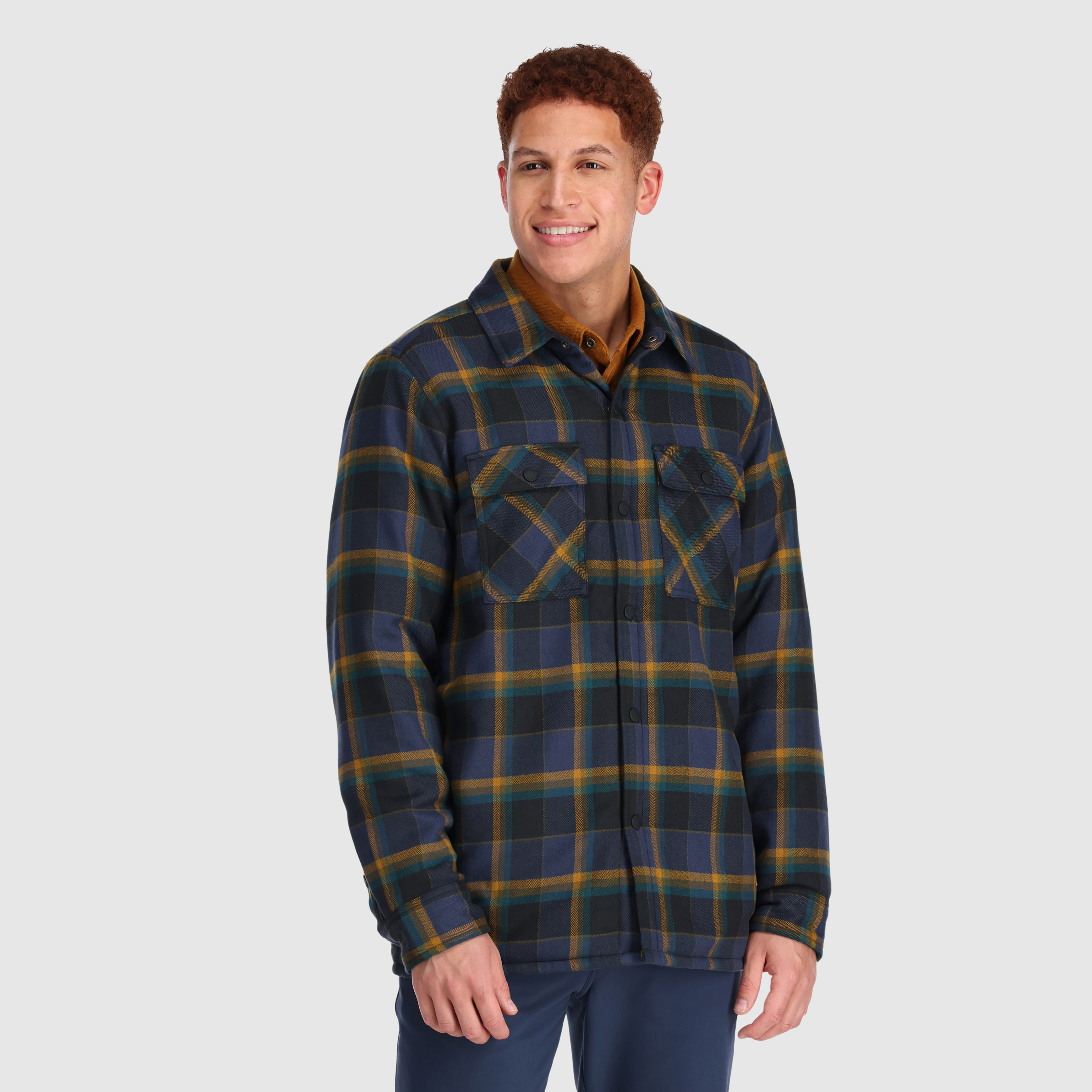 Men's Feedback Sherpa-Lined Flannel Shirt Jacket