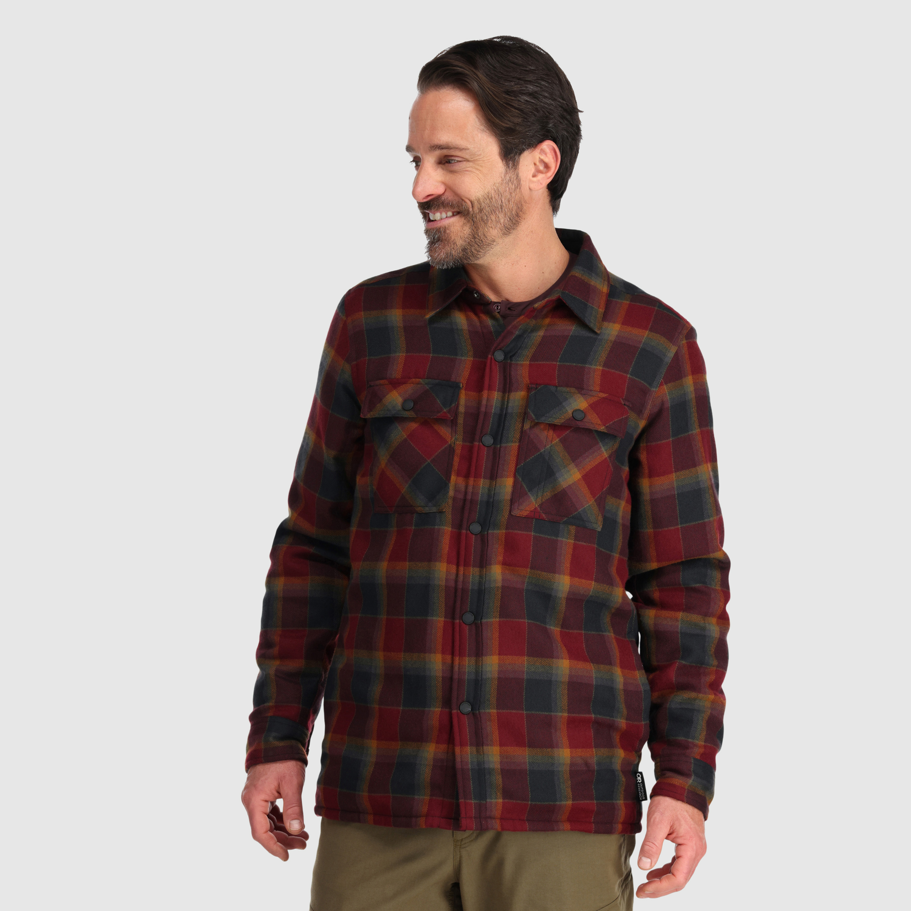 Men's Feedback Sherpa-Lined Flannel Shirt Jacket