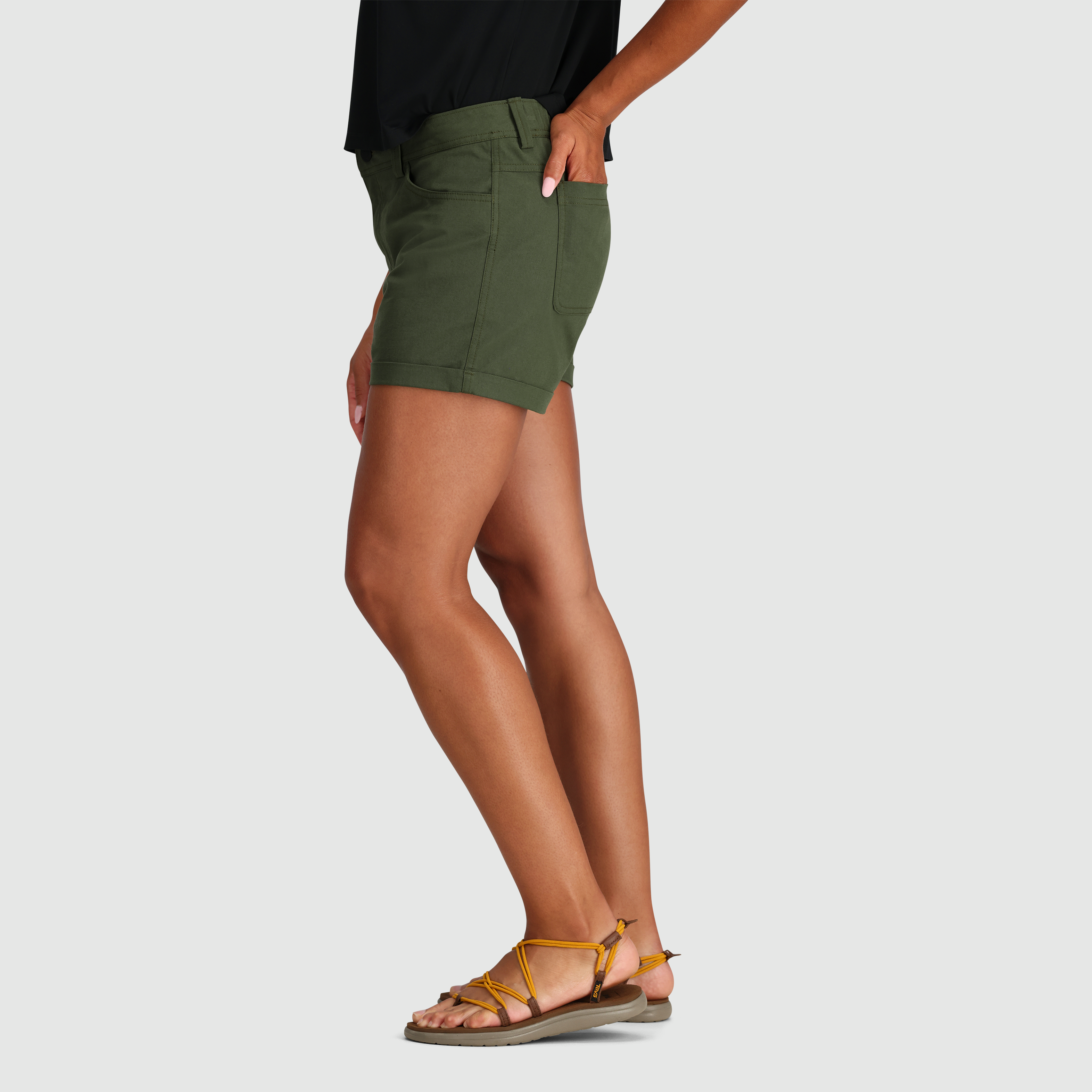 Women's UPF 50+ Canvas Shorts with Pockets - 3" Inseam