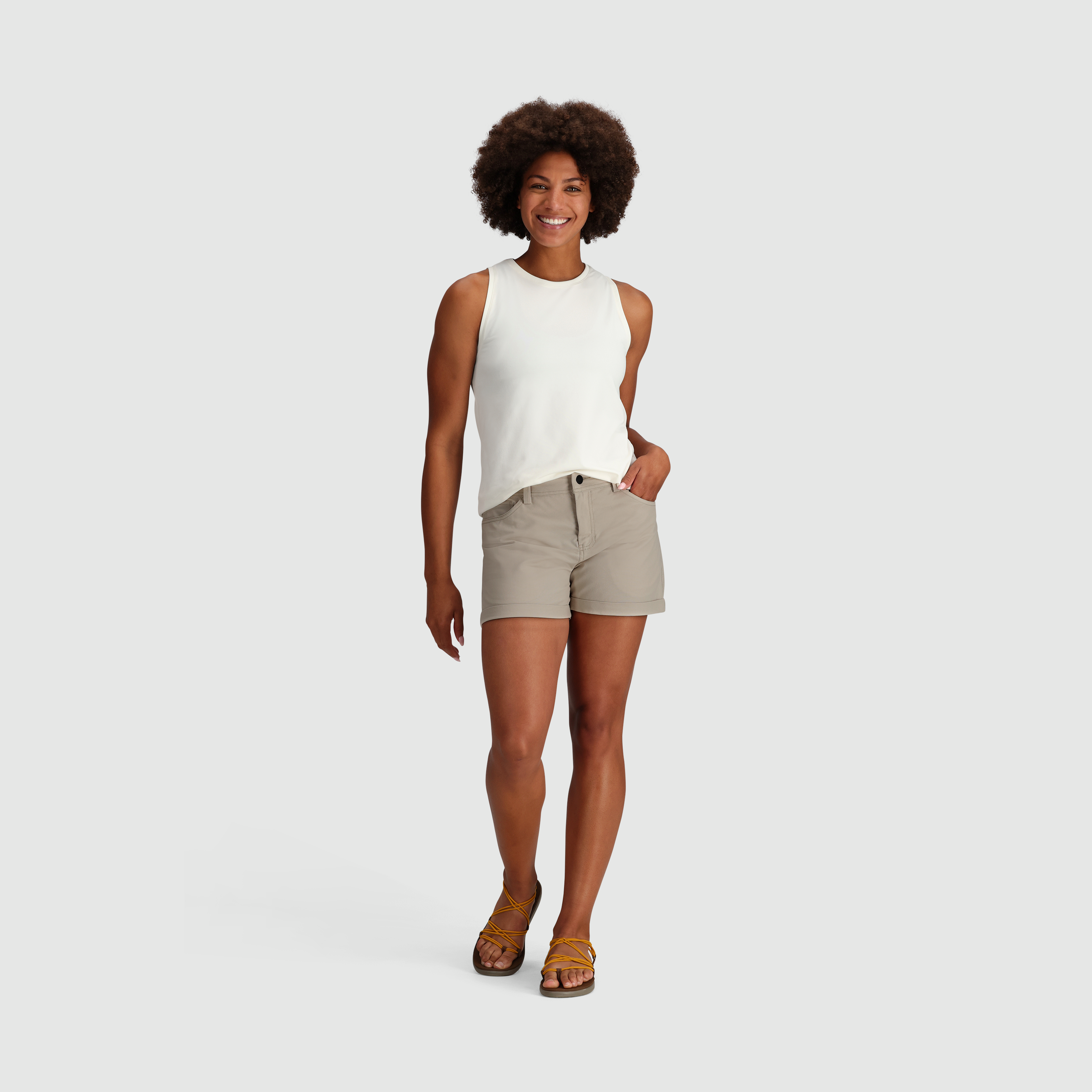Women's UPF 50+ Canvas Shorts with Pockets - 3" Inseam