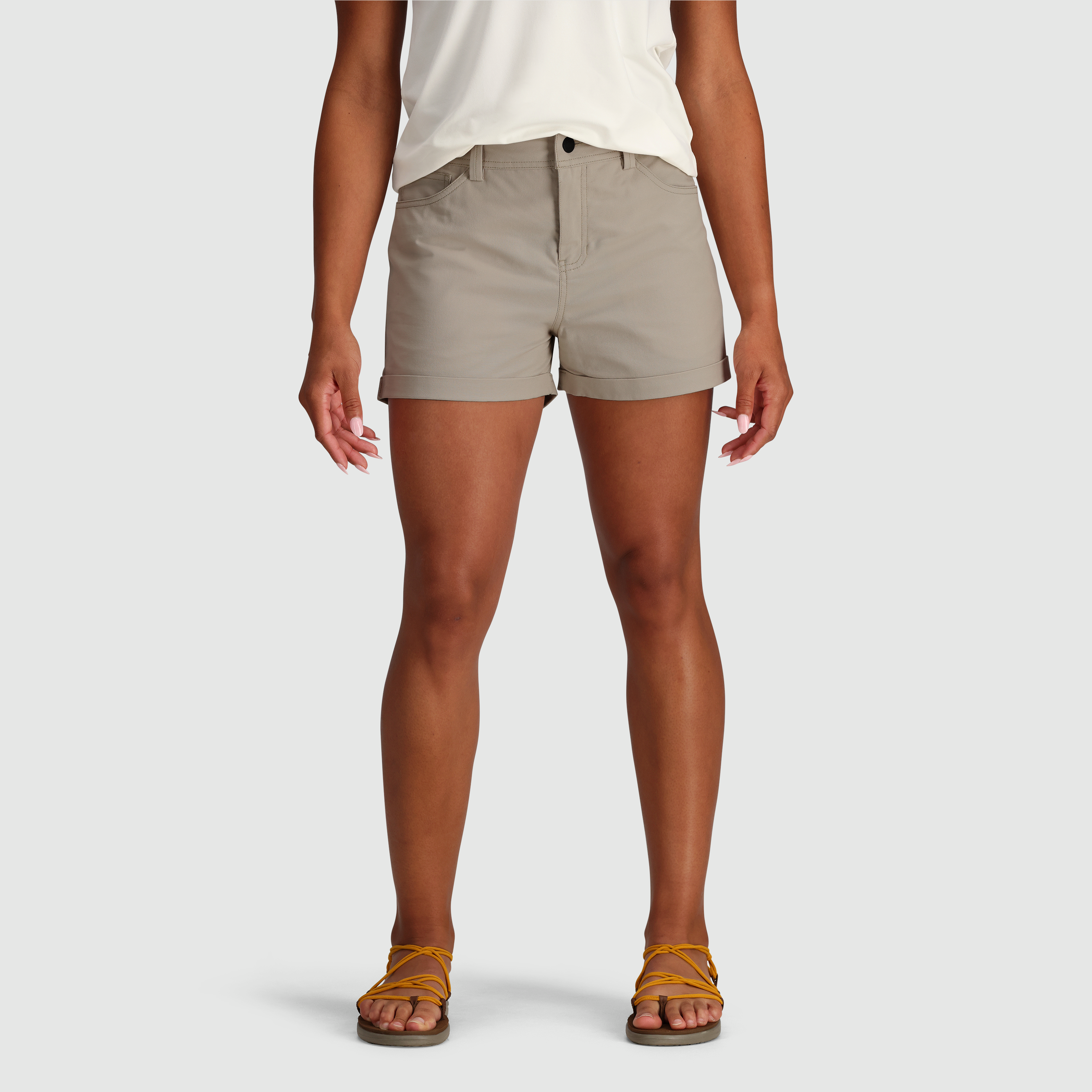 Women's UPF 50+ Canvas Shorts with Pockets - 3" Inseam