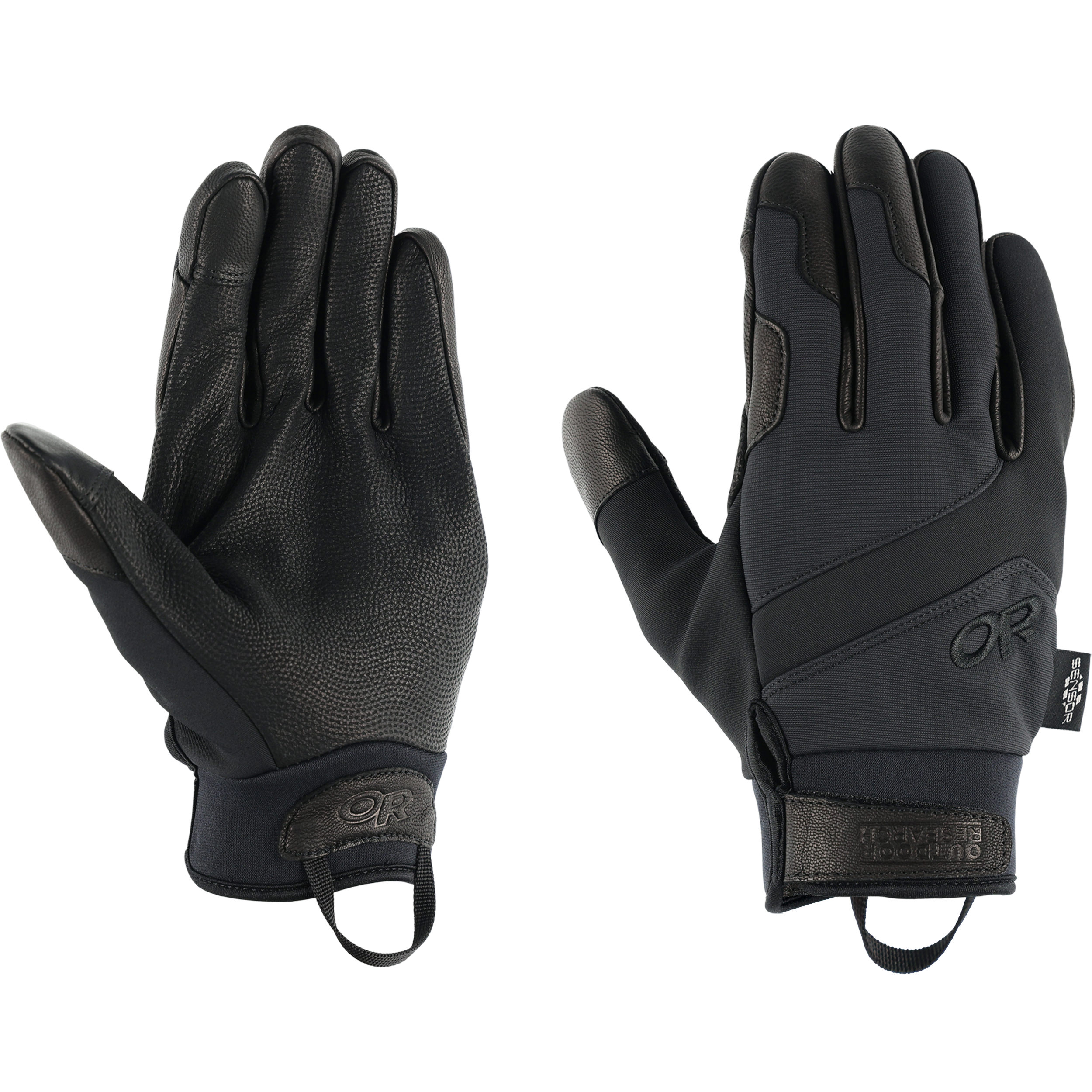 Touchscreen Gloves with Goat Leather Palms & Water-Resistant DWR