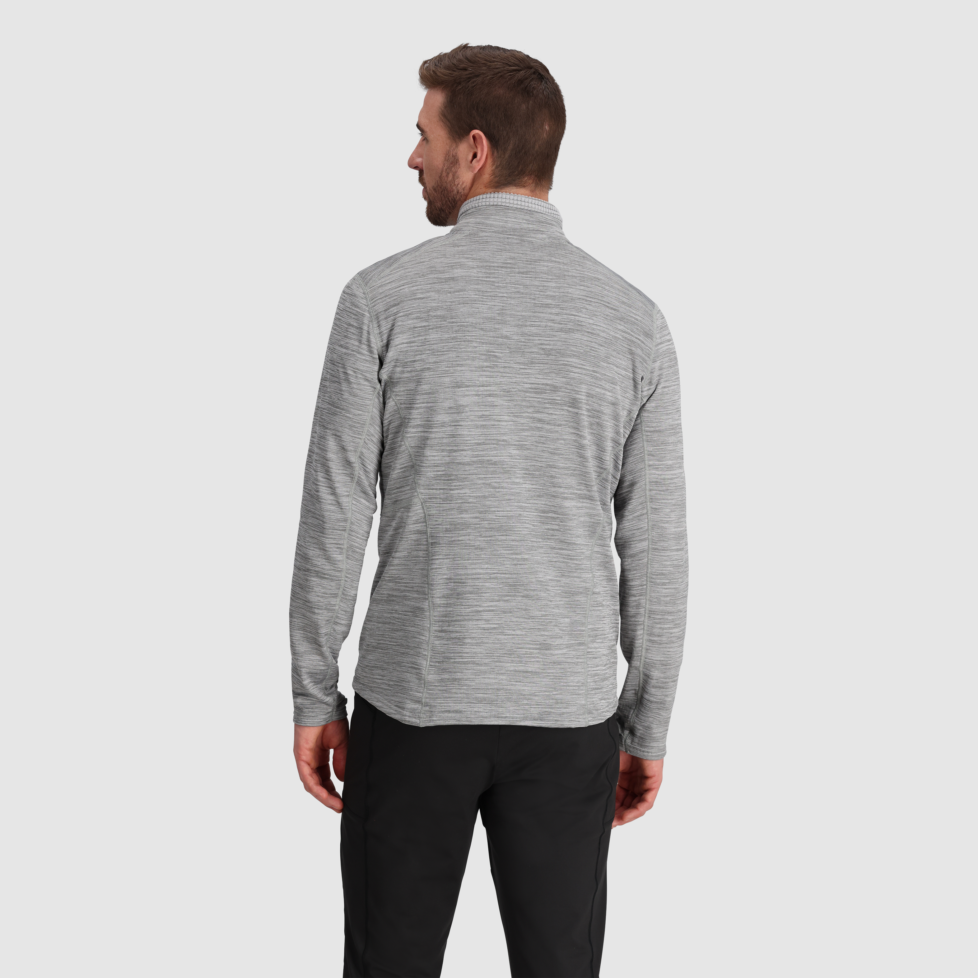 Men's Vigor Grid Fleece Half Zip Jacket for Hiking & Outdoor