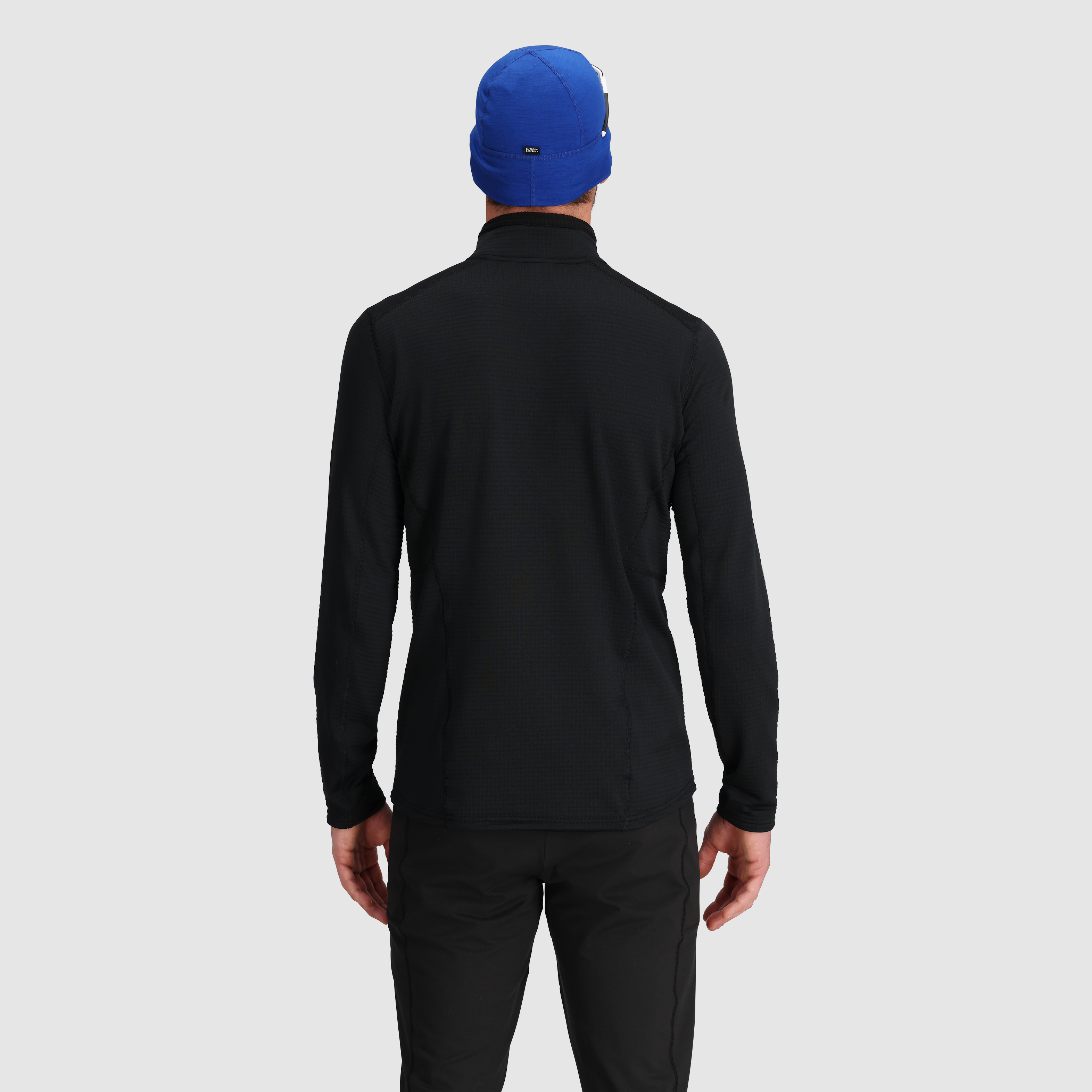 Men's Vigor Grid Fleece Half Zip Jacket for Hiking & Outdoor