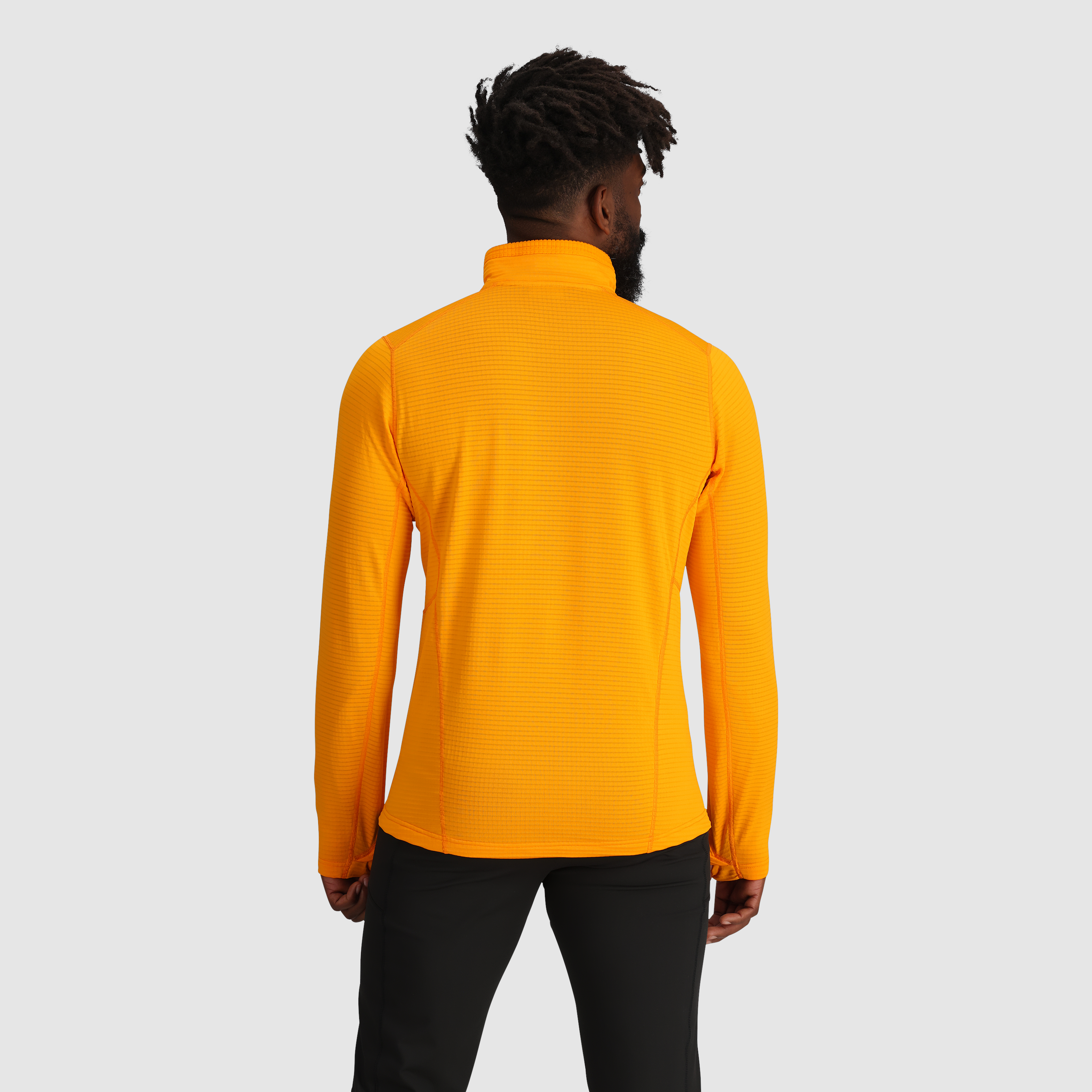 Men's Vigor Grid Fleece Half Zip Jacket for Hiking & Outdoor