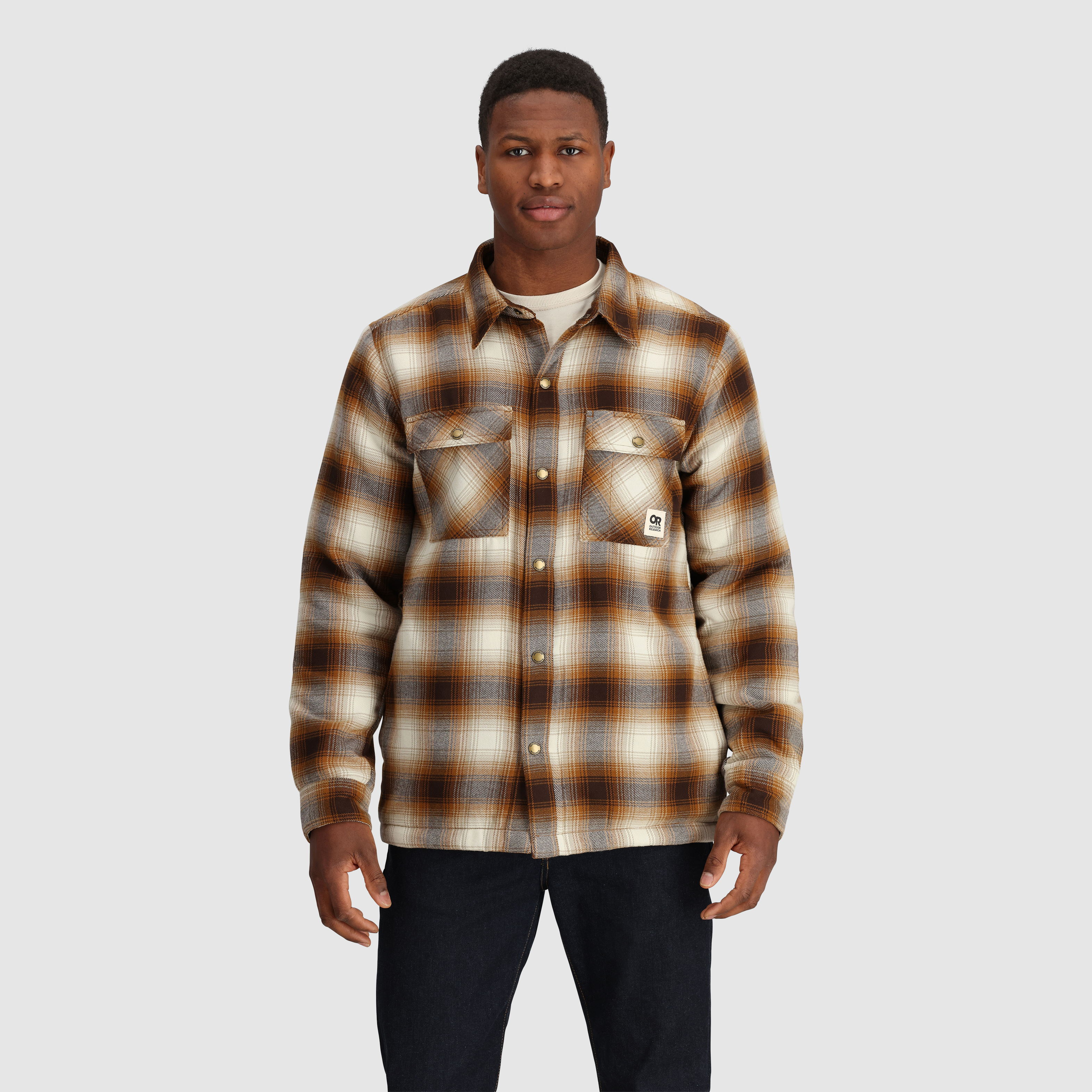 Men's Feedback Sherpa Fleece Lined Flannel Shirt Jacket