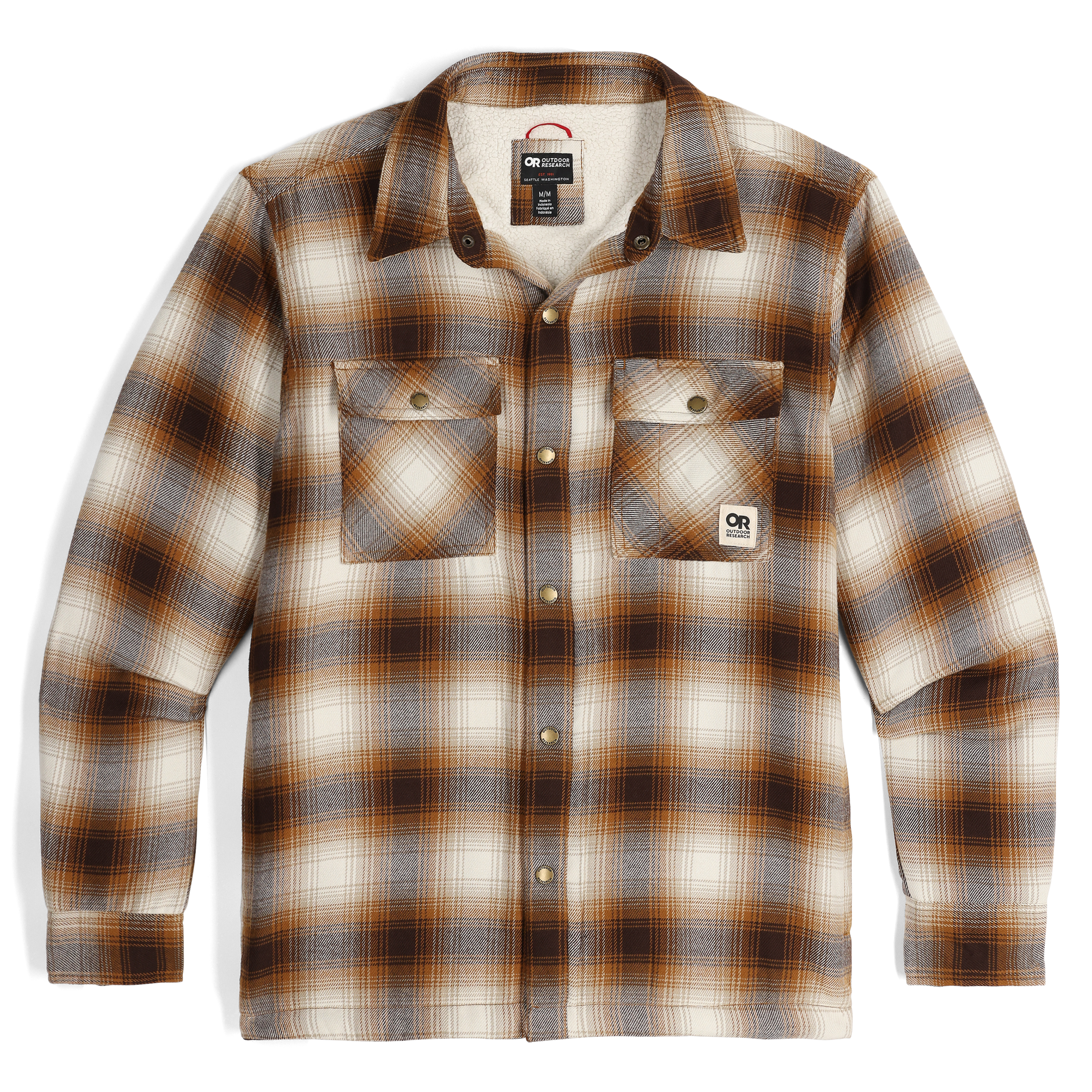 Men's Feedback Sherpa Fleece Lined Flannel Shirt Jacket