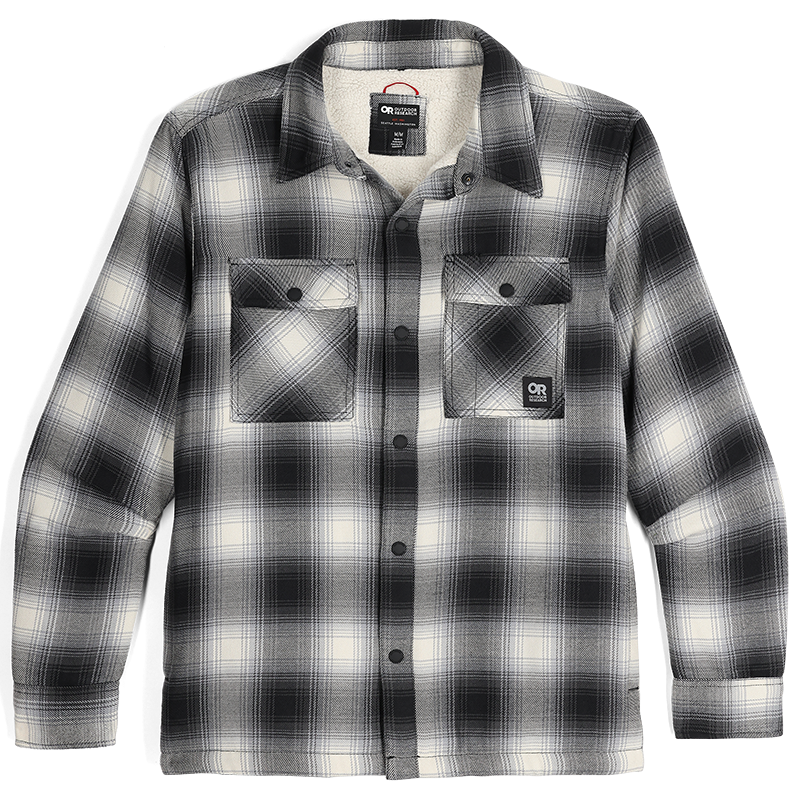 Men's Feedback Sherpa Fleece Lined Flannel Shirt Jacket