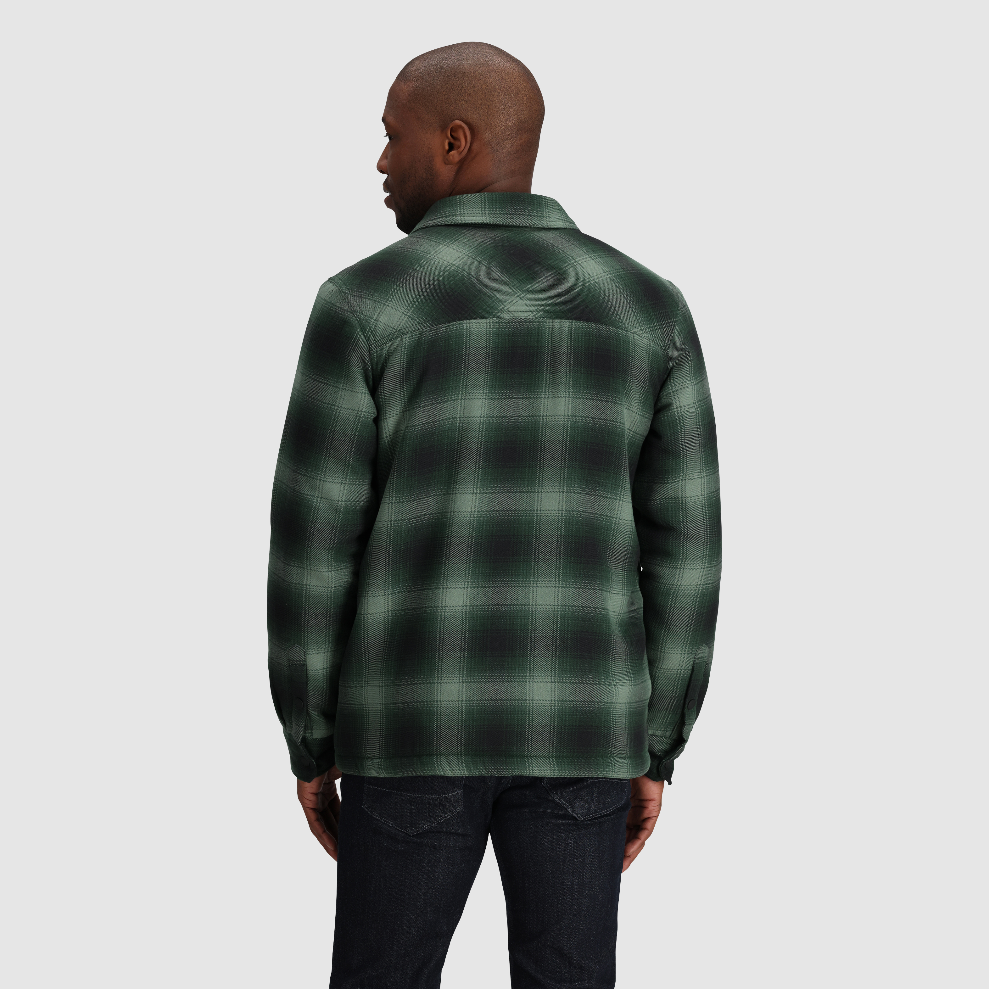 Men's Feedback Sherpa Fleece Lined Flannel Shirt Jacket