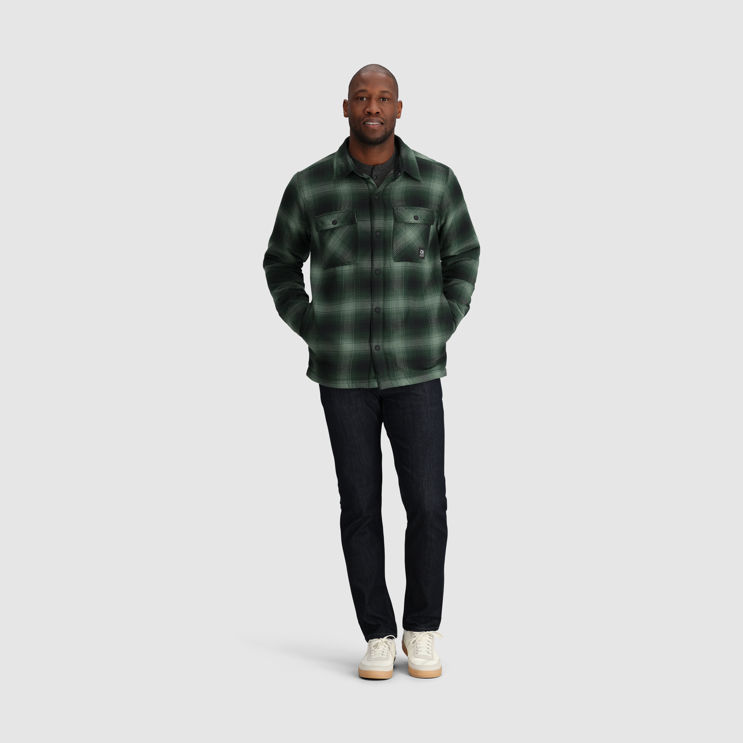 Men's Feedback Sherpa Fleece Lined Flannel Shirt Jacket