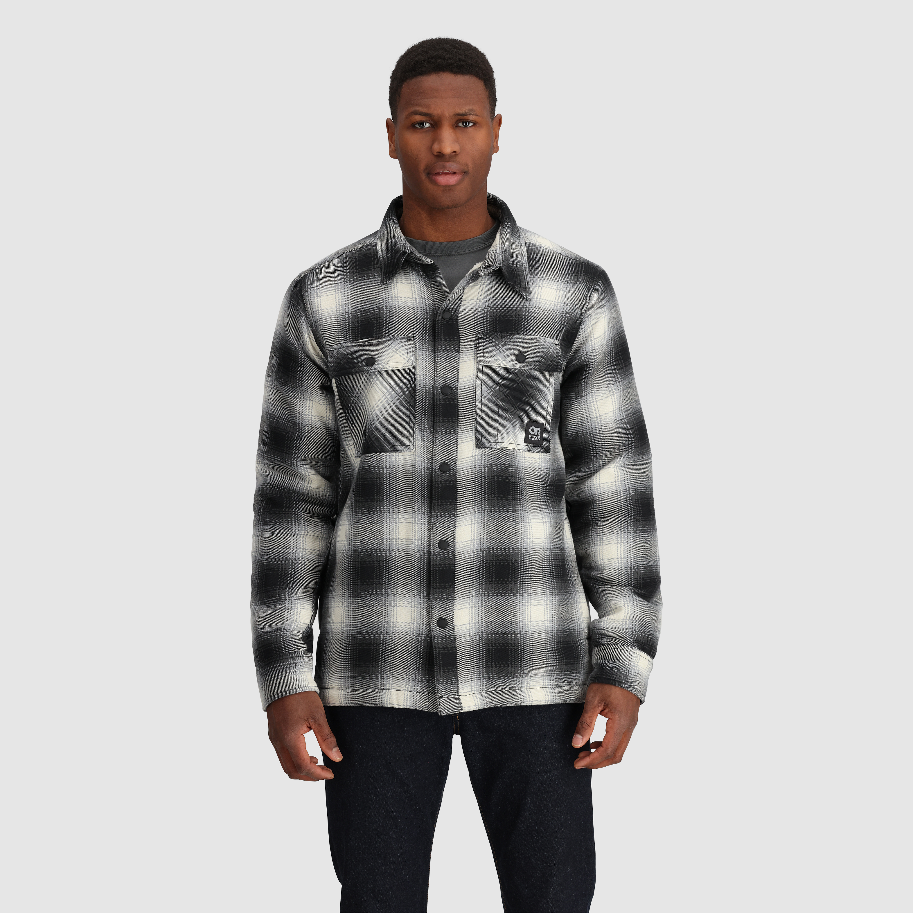Men's Feedback Sherpa Fleece Lined Flannel Shirt Jacket