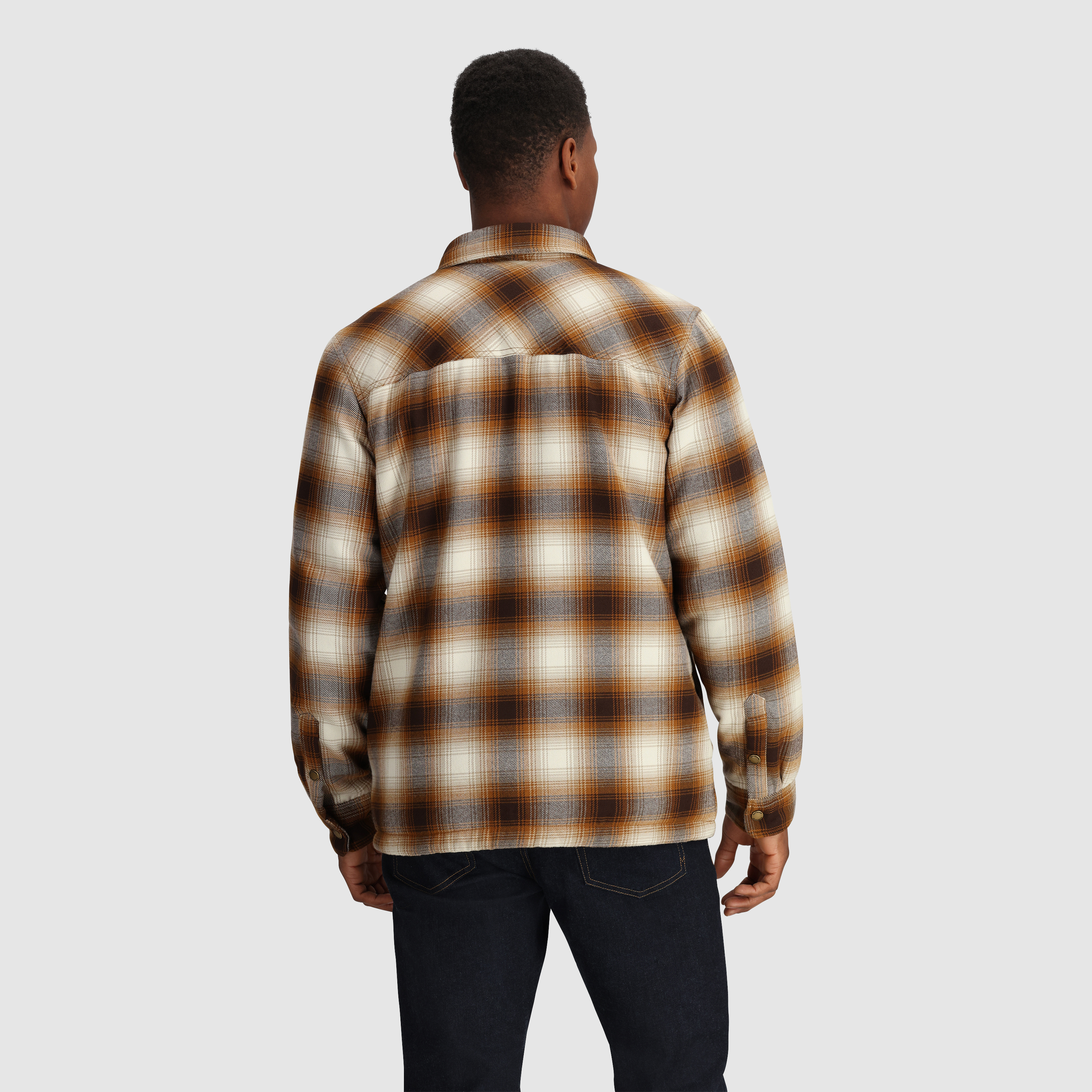 Men's Feedback Sherpa Fleece Lined Flannel Shirt Jacket