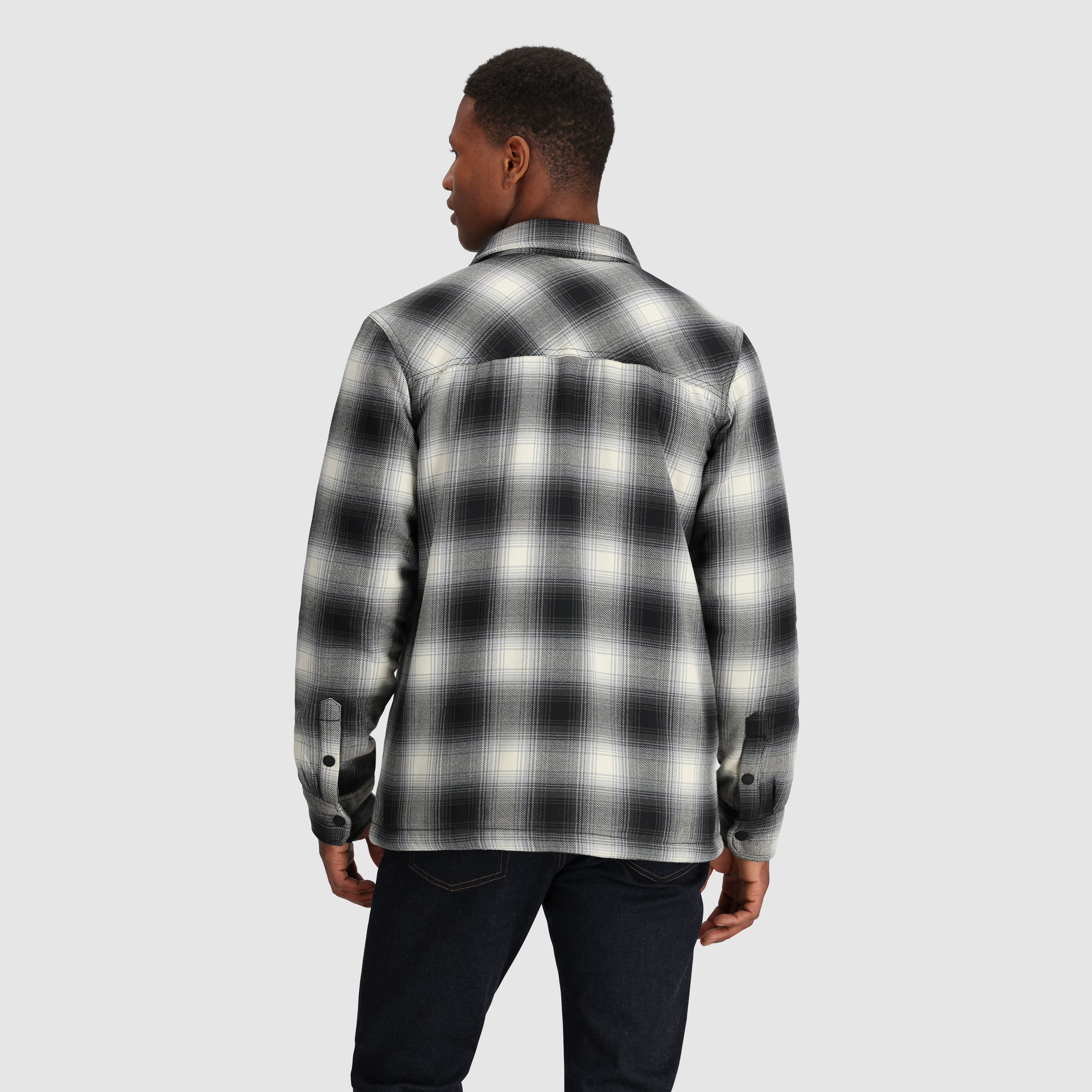 Men's Feedback Sherpa Fleece Lined Flannel Shirt Jacket