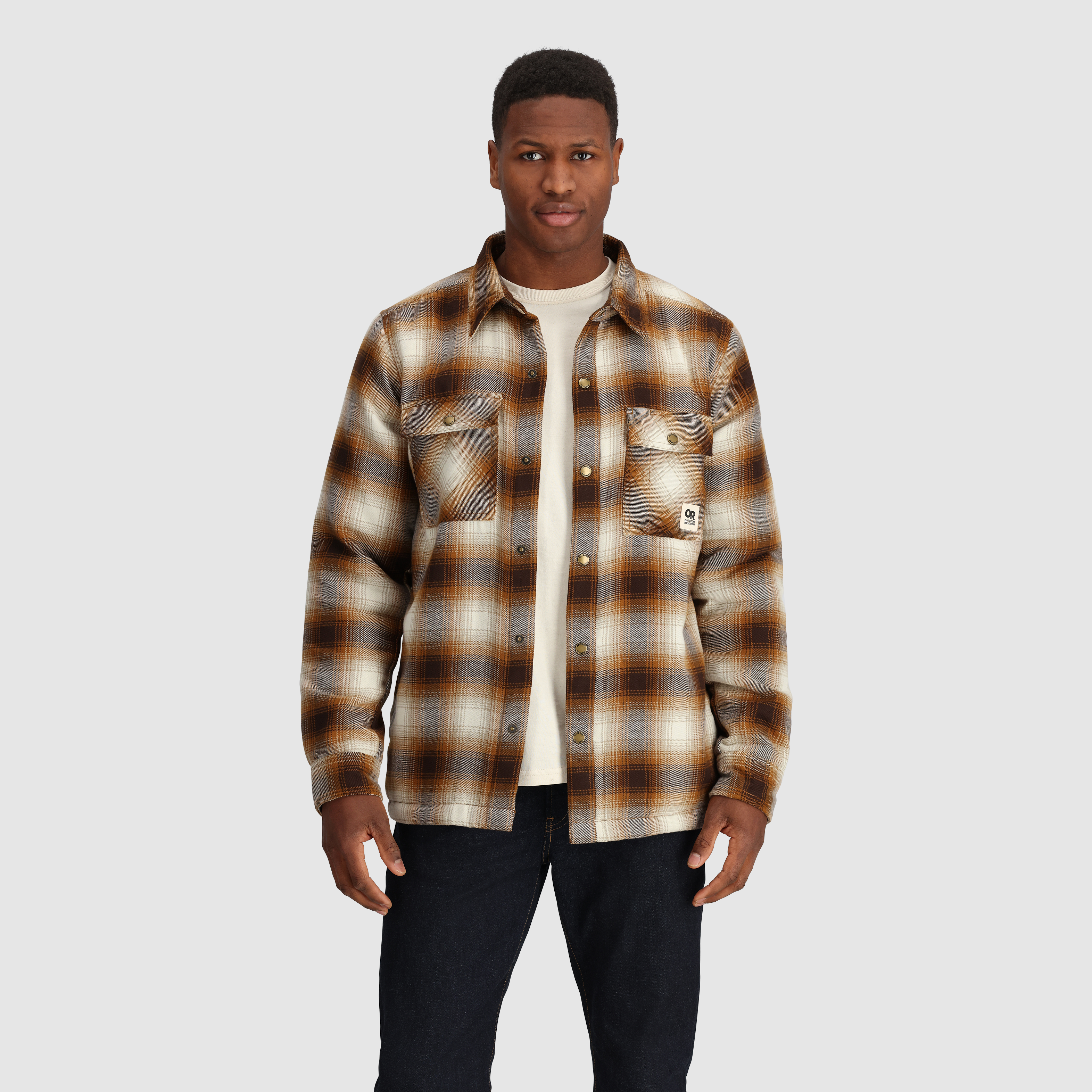 Men's Feedback Sherpa Fleece Lined Flannel Shirt Jacket