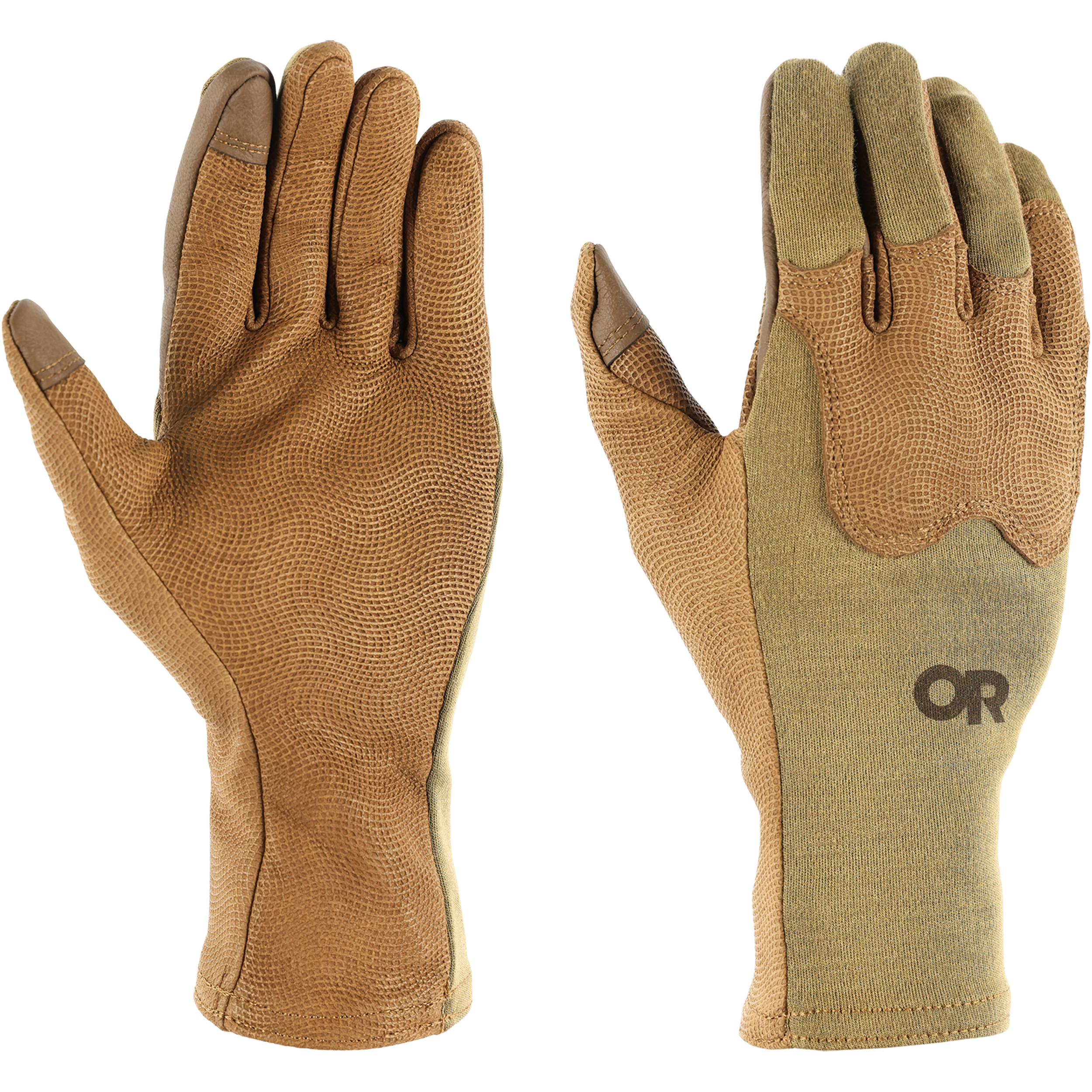 Overlord II Tactical Gloves - Durable Leather Palm & Stretch Fit